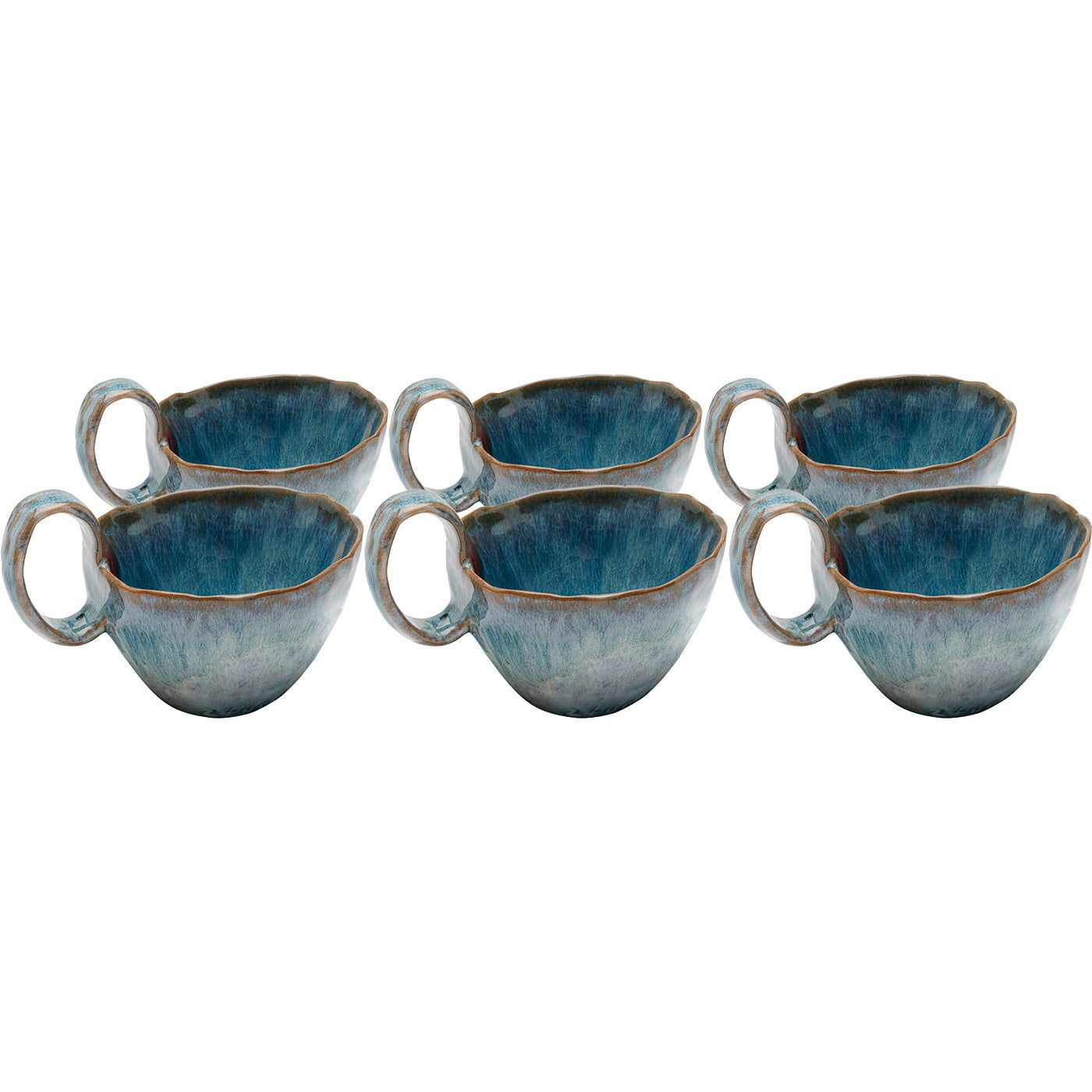 Kare Design Mina kopjes - blauw - 6st