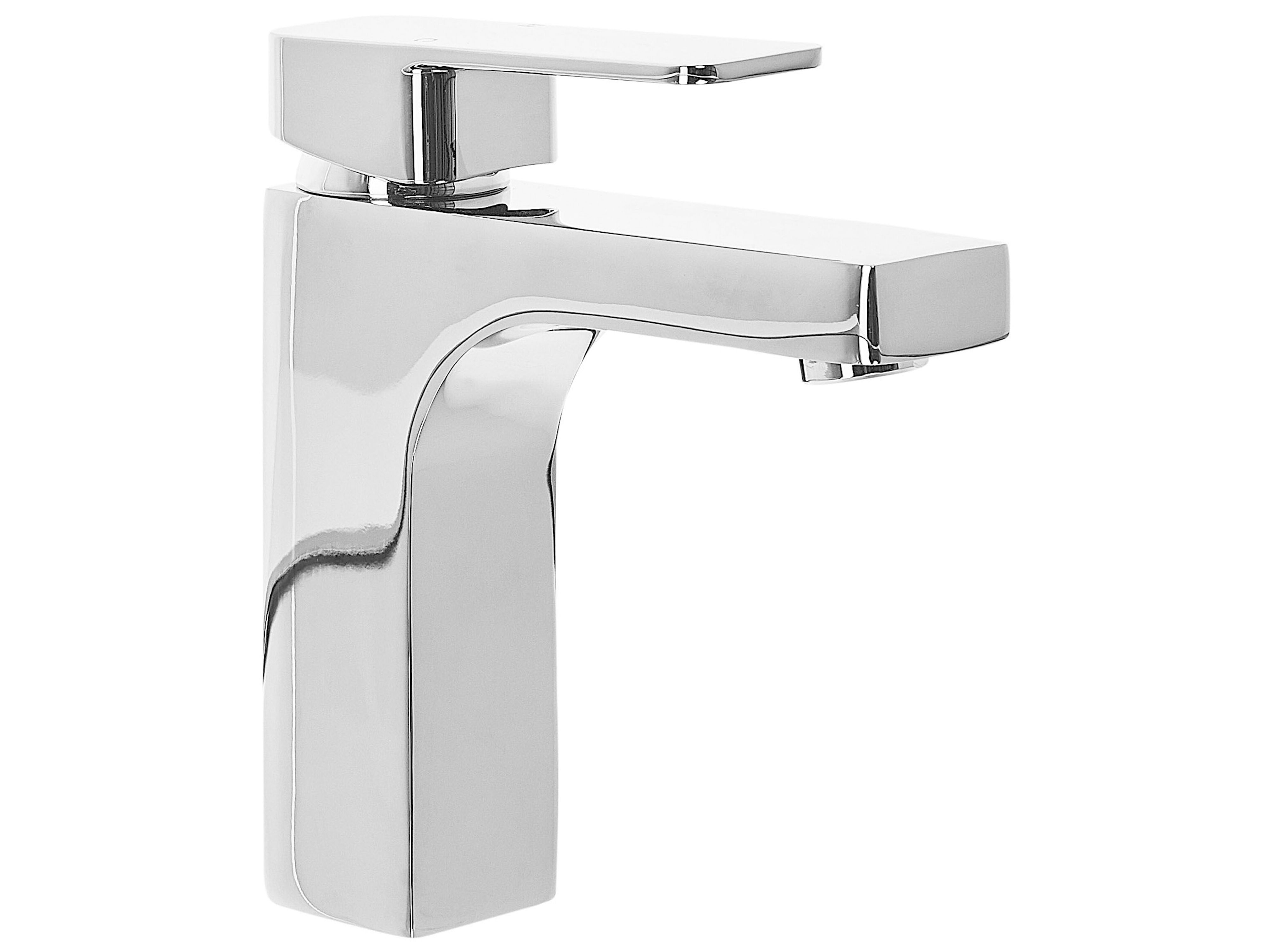 Basin Mixer Tap IRUPU Brass Silver