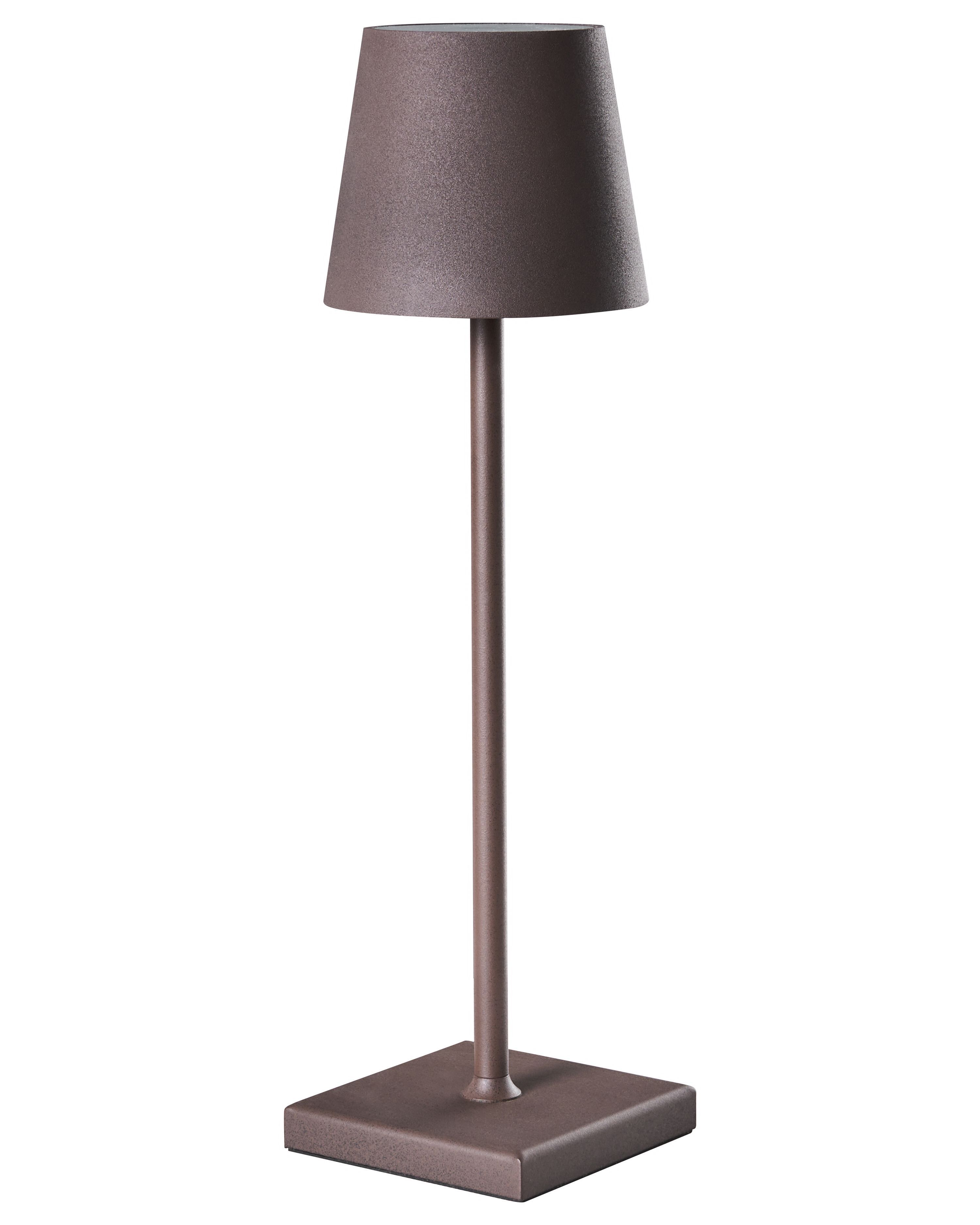 Wireless LED Table Lamp BACEIRO with Dimmer Metal Brown
