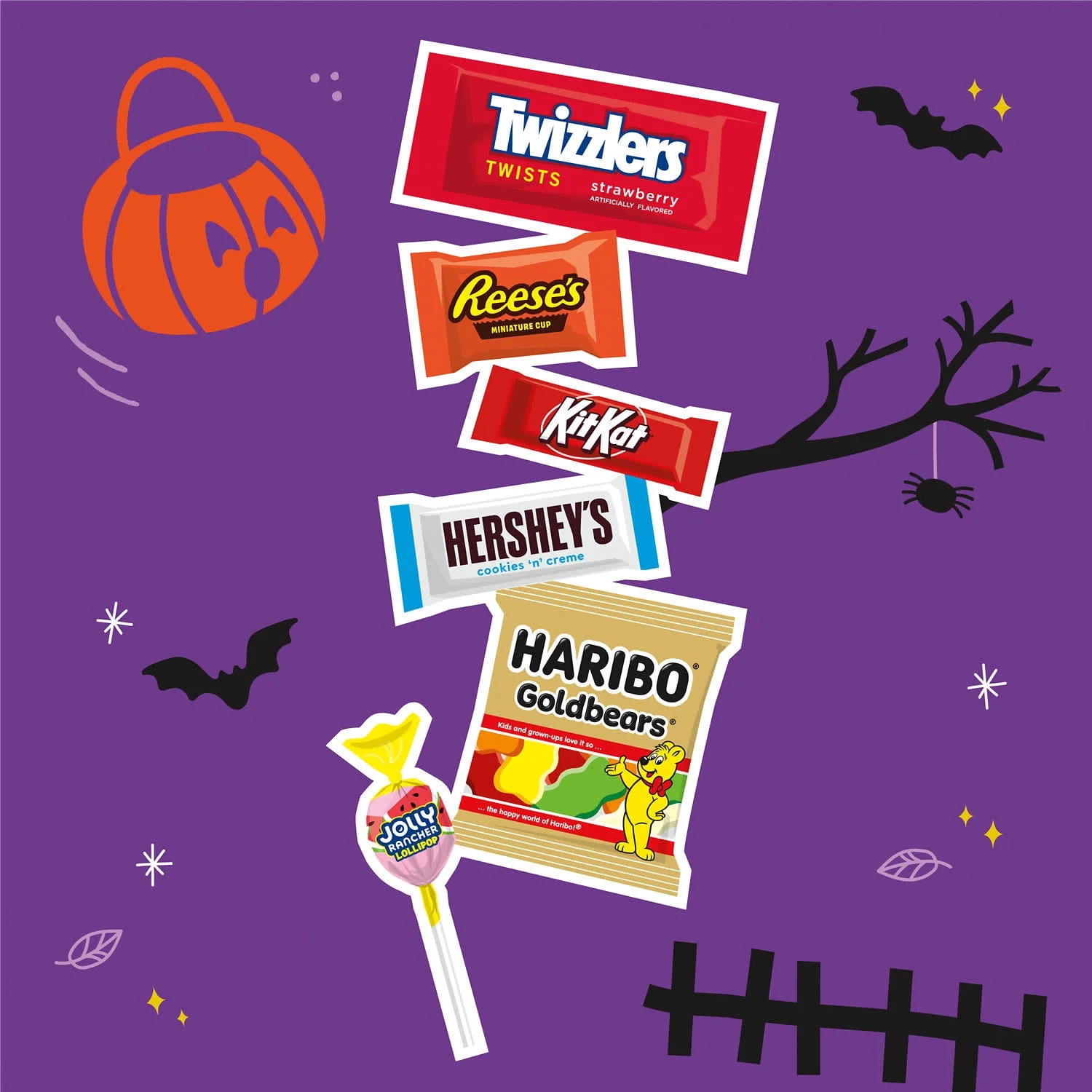 Hershey Assorted, Halloween Candy Bulk Bag, 80.41 oz (270 Pieces) - Image 4 Hershey Assorted, Halloween Candy Bulk Bag, 80.41 oz (270 Pieces) - Image 4