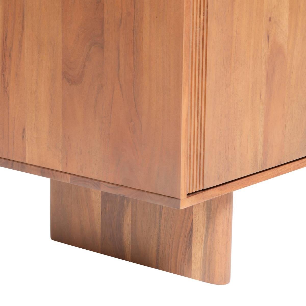 3-door buffet "Nanda" Acacia, Brown, 150x90.5 cm