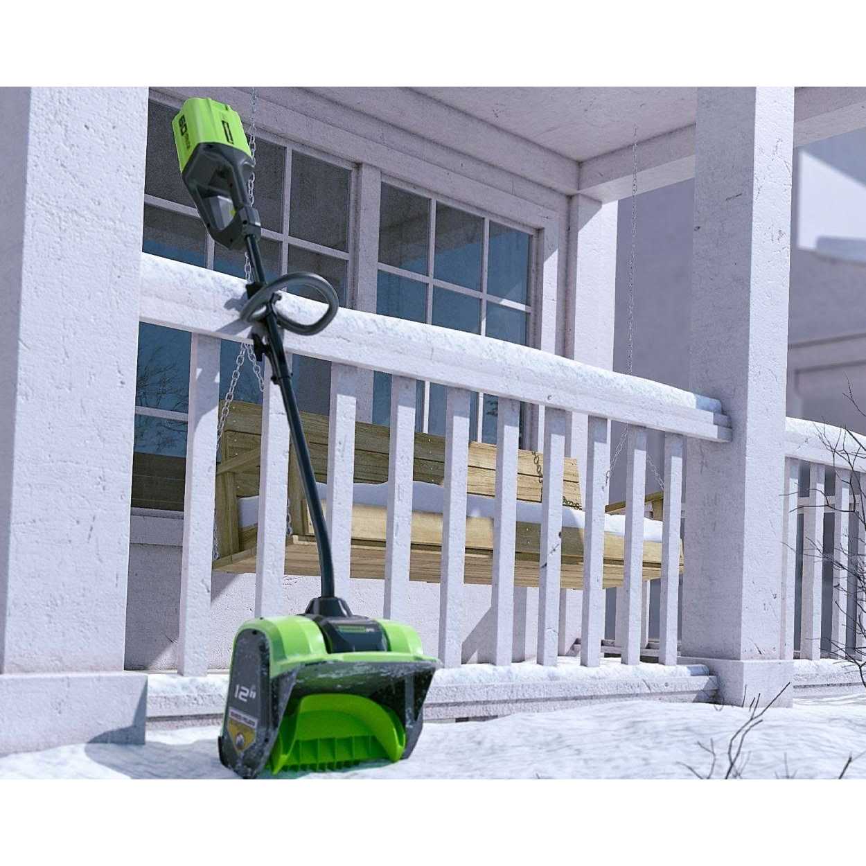 Greenworks 60V 12-in Cordless Brushless Snow Shovel - 2608602 - Image 2 Greenworks 60V 12-in Cordless Brushless Snow Shovel - 2608602 - Image 2