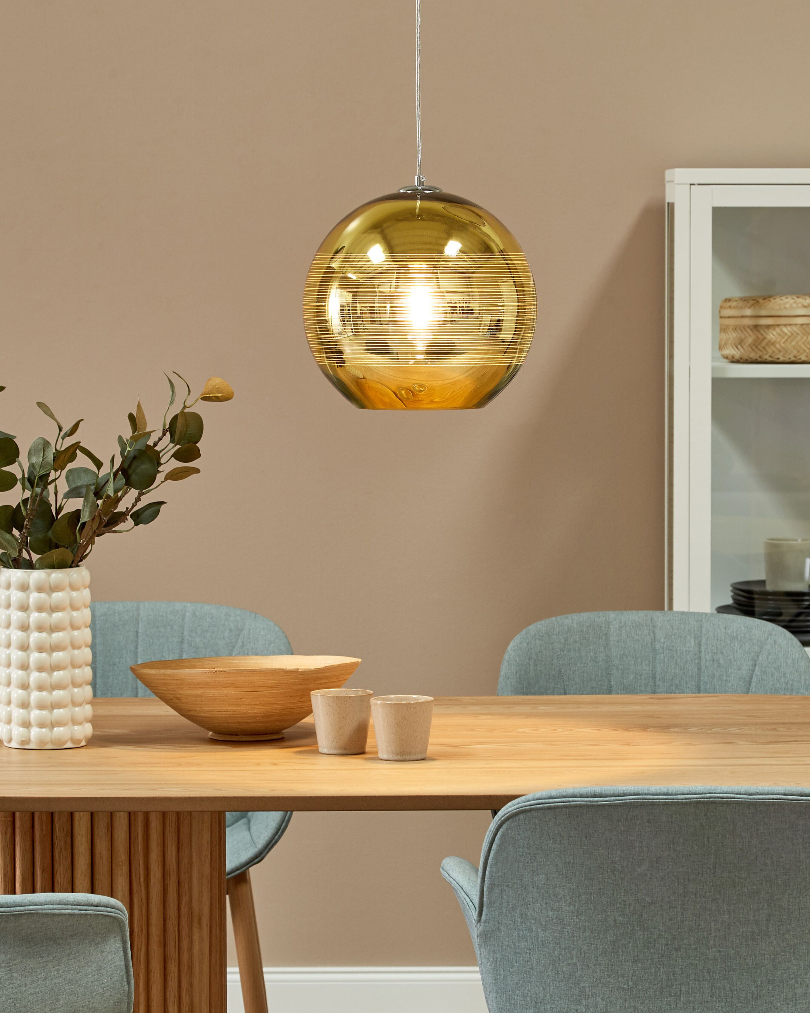Pendant Lamp ASARO Glass Gold