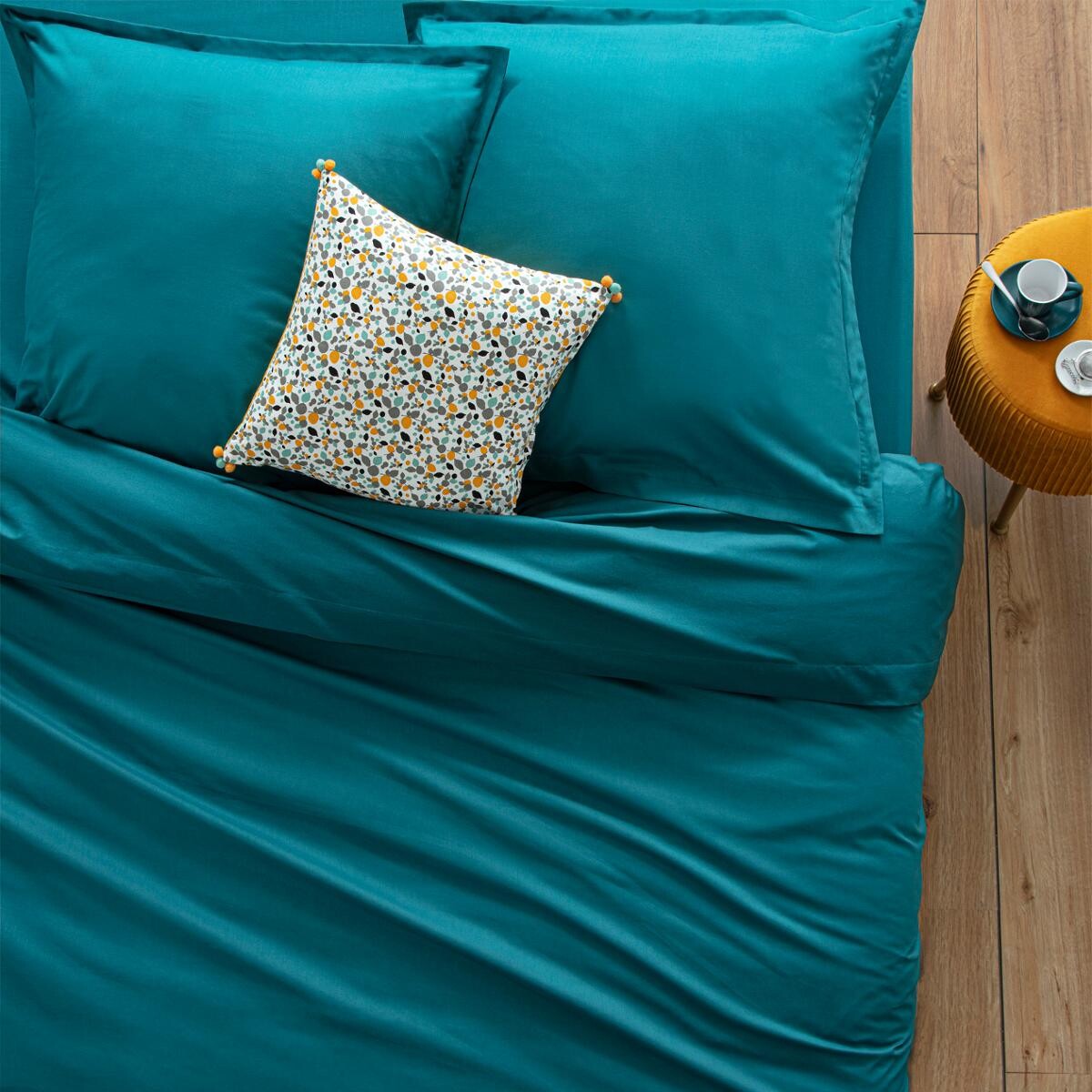 Duvet cover, cotton Duck blue, 140x200 cm