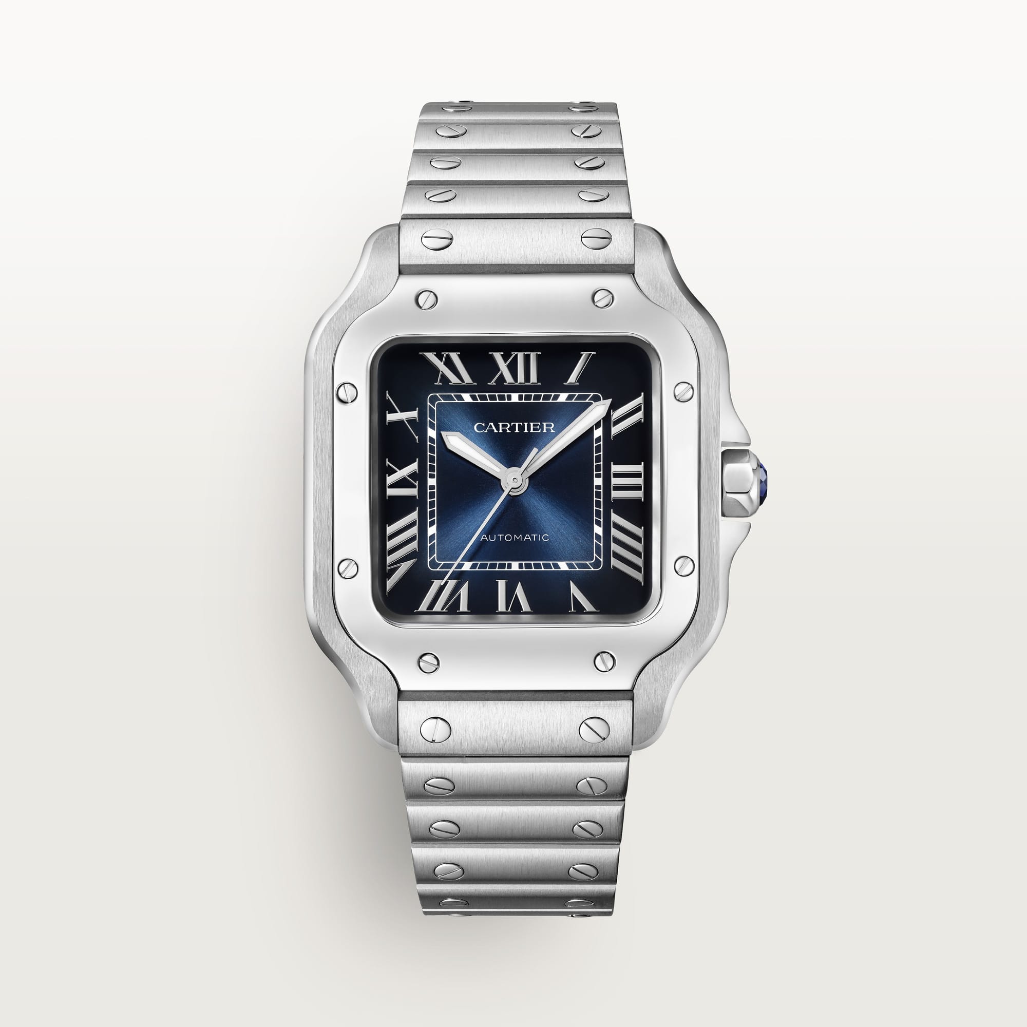 Santos de fake cartier watch medium model mechanical movement with automatic winding 1847 MC(1:1 replica) - Elite Watch Atelier