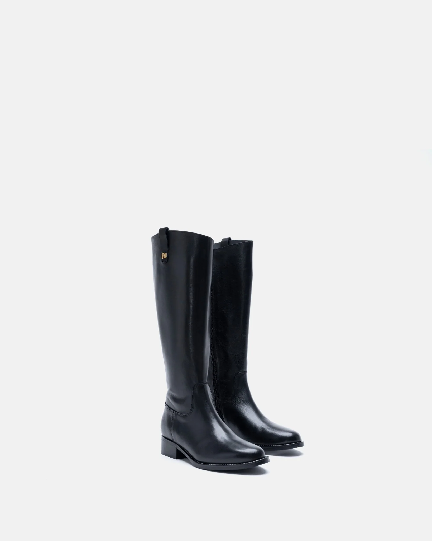 BOTTES ANSLEY - En cuir noir
