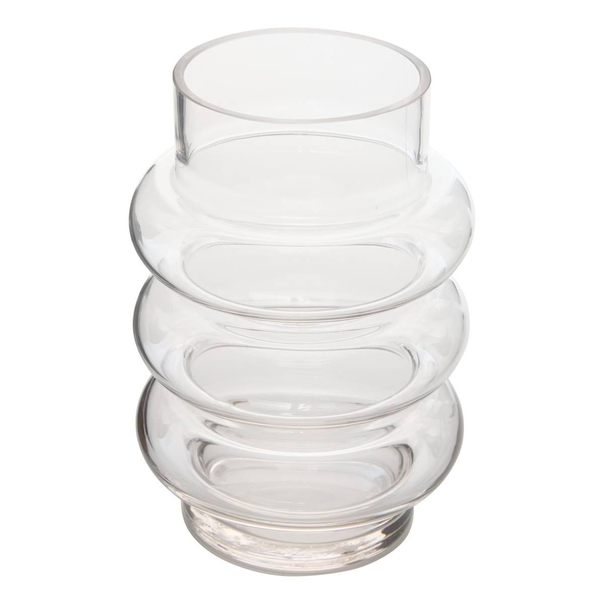 Vase "Melty" Transparent, H.20.5 cm