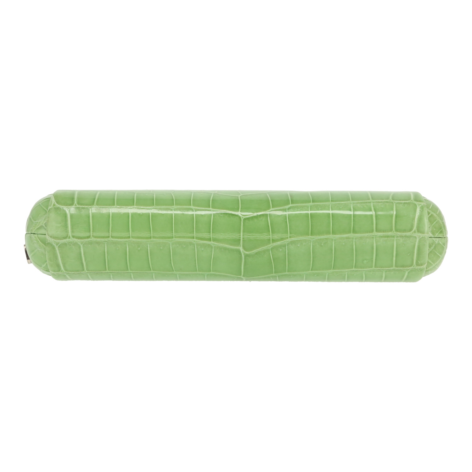 Dior pouch in green crocodile1:1High-quality replica