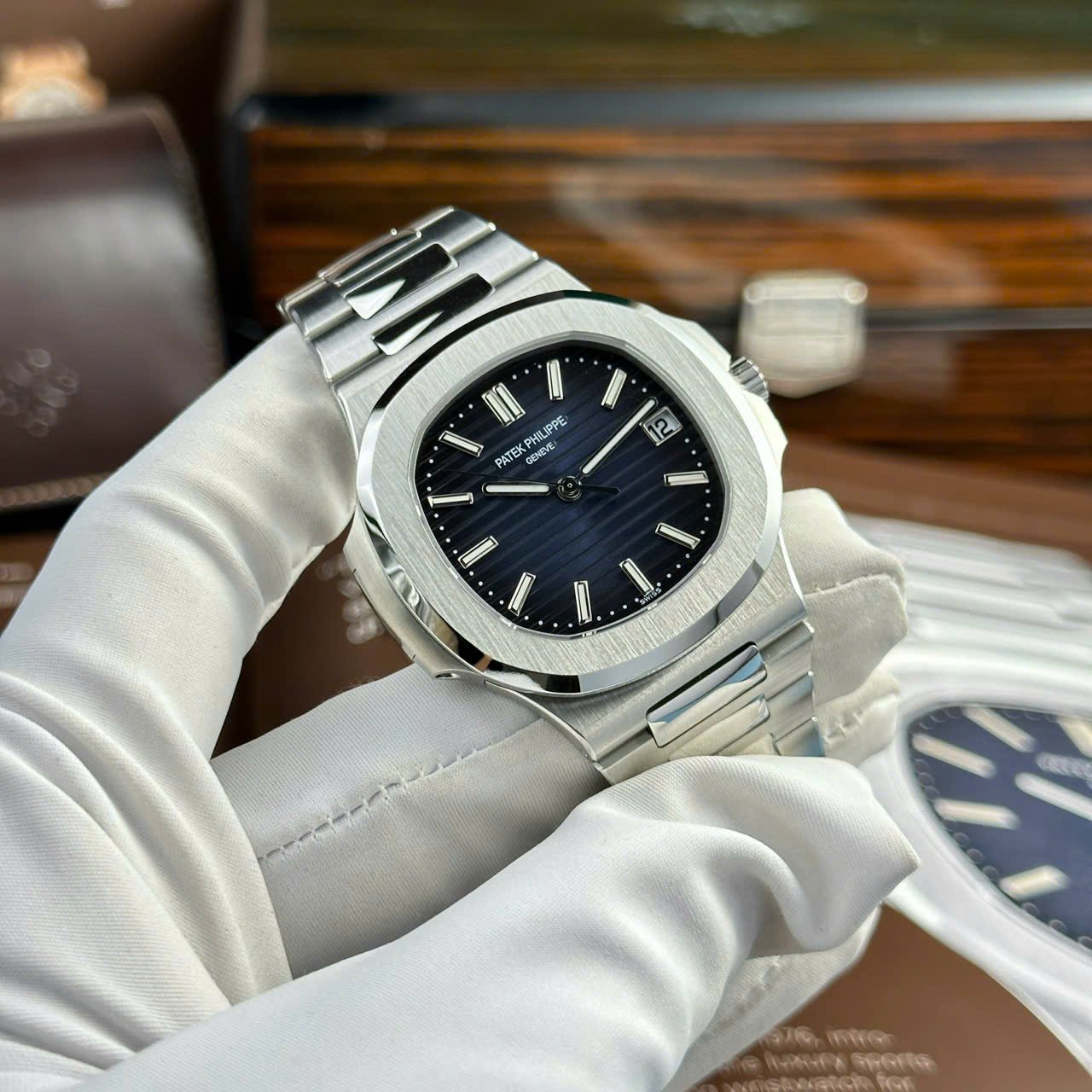 Patek Philippe Best Replica Watch Nautilus 5811 Blue Dial Refined Full Optinos 41mm - Top club