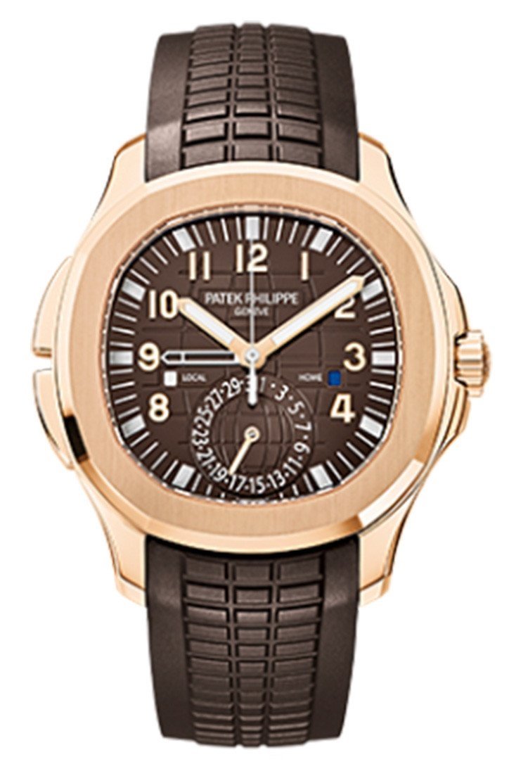 Patek Philippe Aquanaut Brown Embossed Arabic Dial Rose Gold Composite Men's Watch 5164R-001(1:1 replica) - Top club