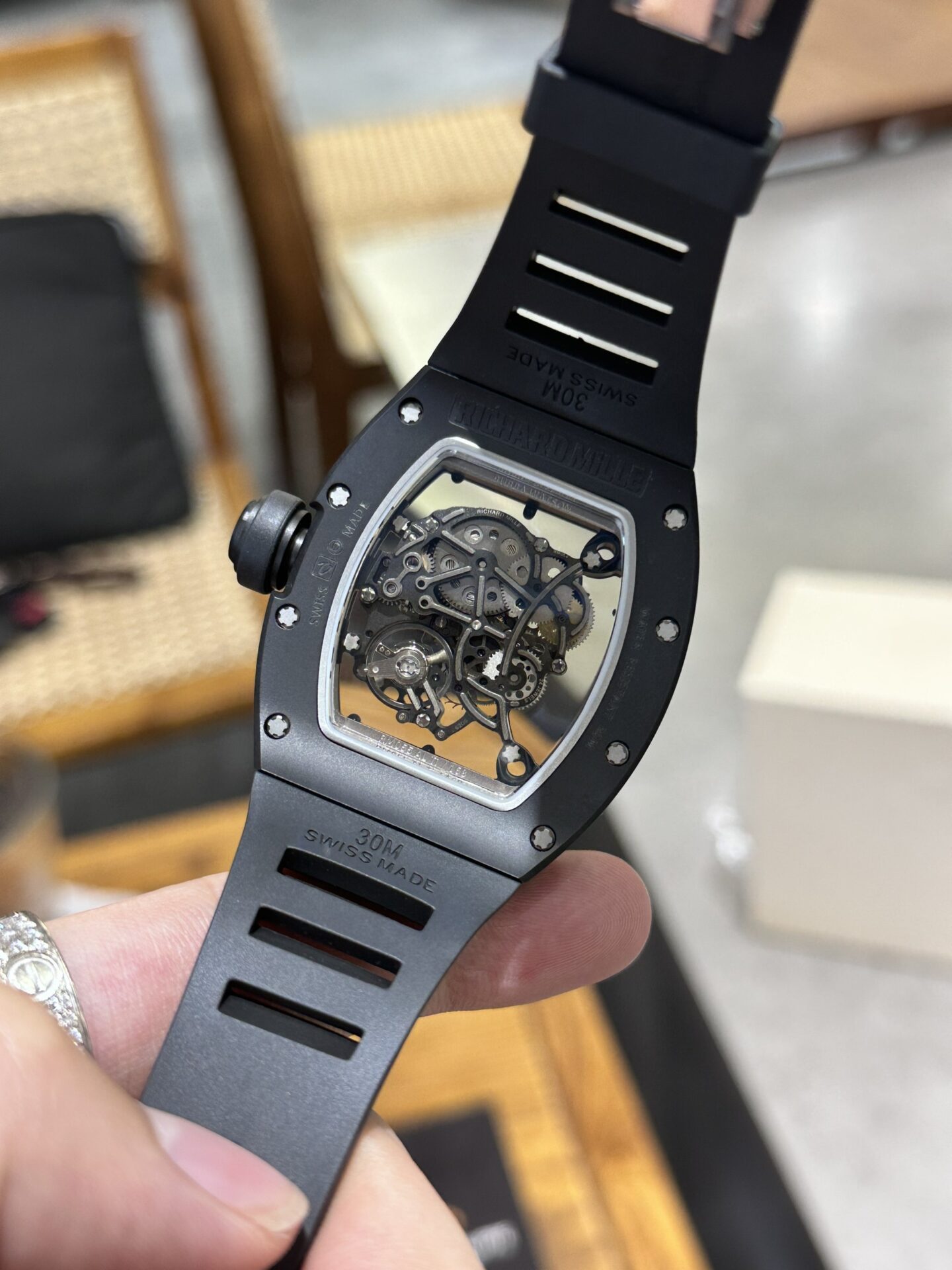 Richard Mille RM055 Black Ceramic Replica 1:1 Watch 45mm - Top club