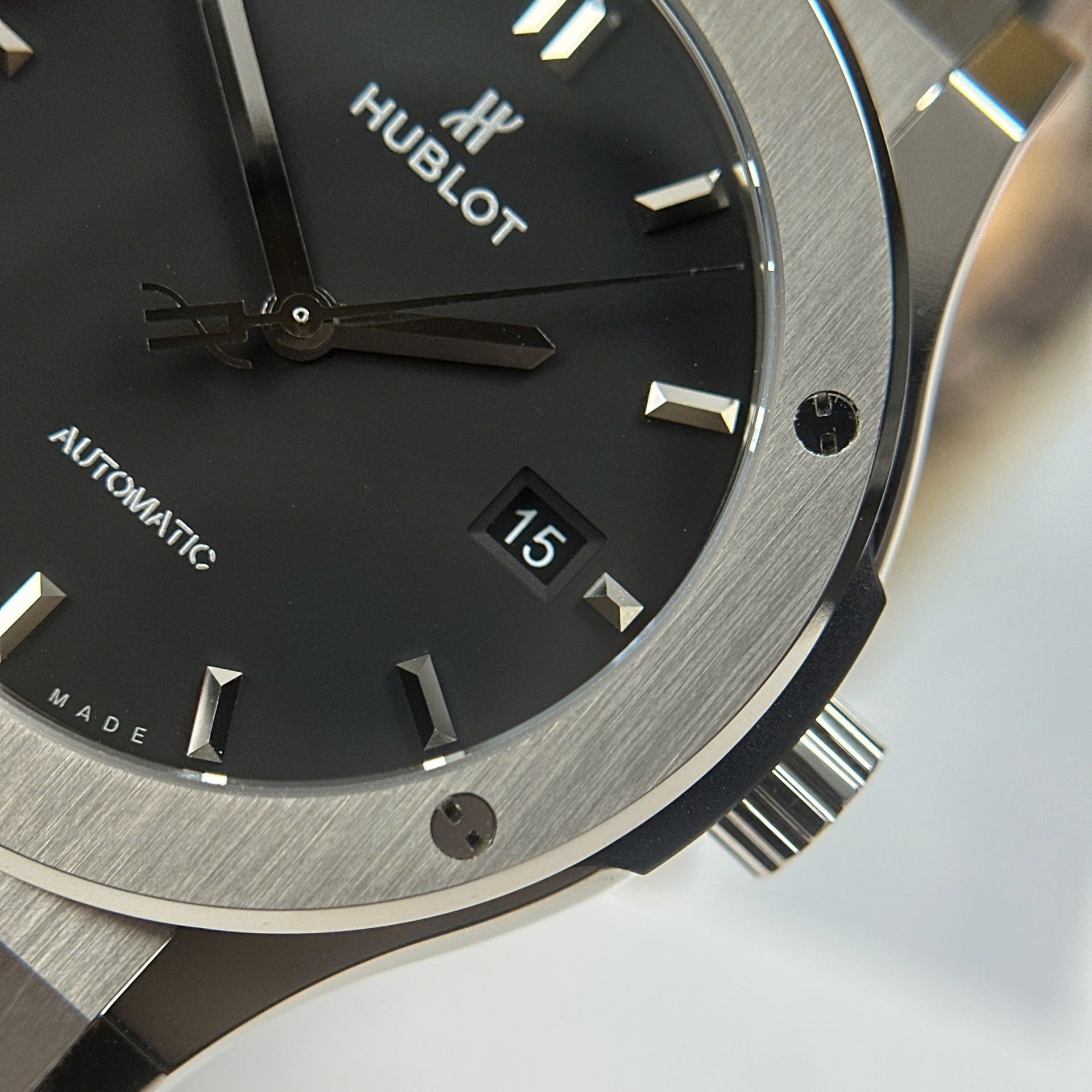 Hublot Classic Fusion Titanium Replica Watches Black Dial Weight 84 Grams Super Light JJZ Factory 42mm - Top club