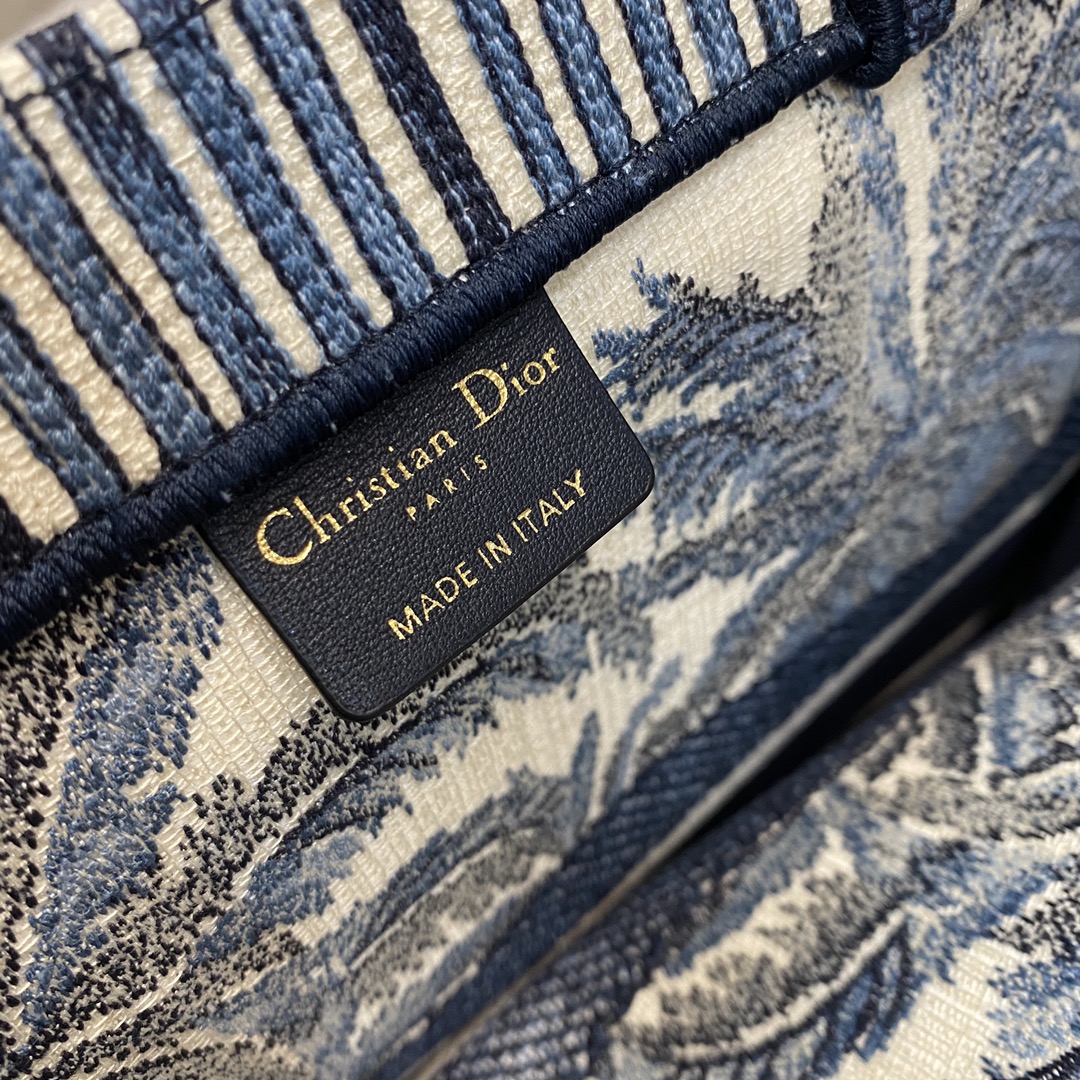 Christian Dior Large Dior Book Tote Blue For Women 16.5in/42cm CD M1286ZRIW1:1High-quality replica