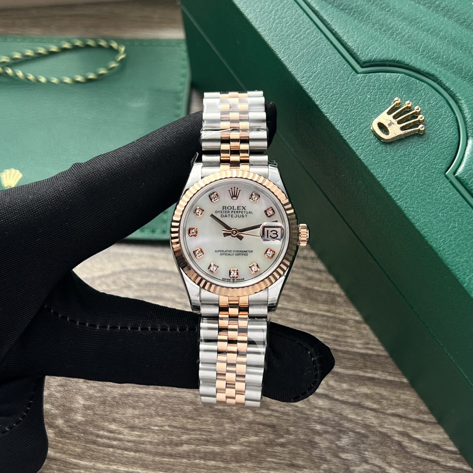 Rolex DateJust Fake Watch Womens Mother Of Pearl Dial 31mm - Elite Watch Atelier