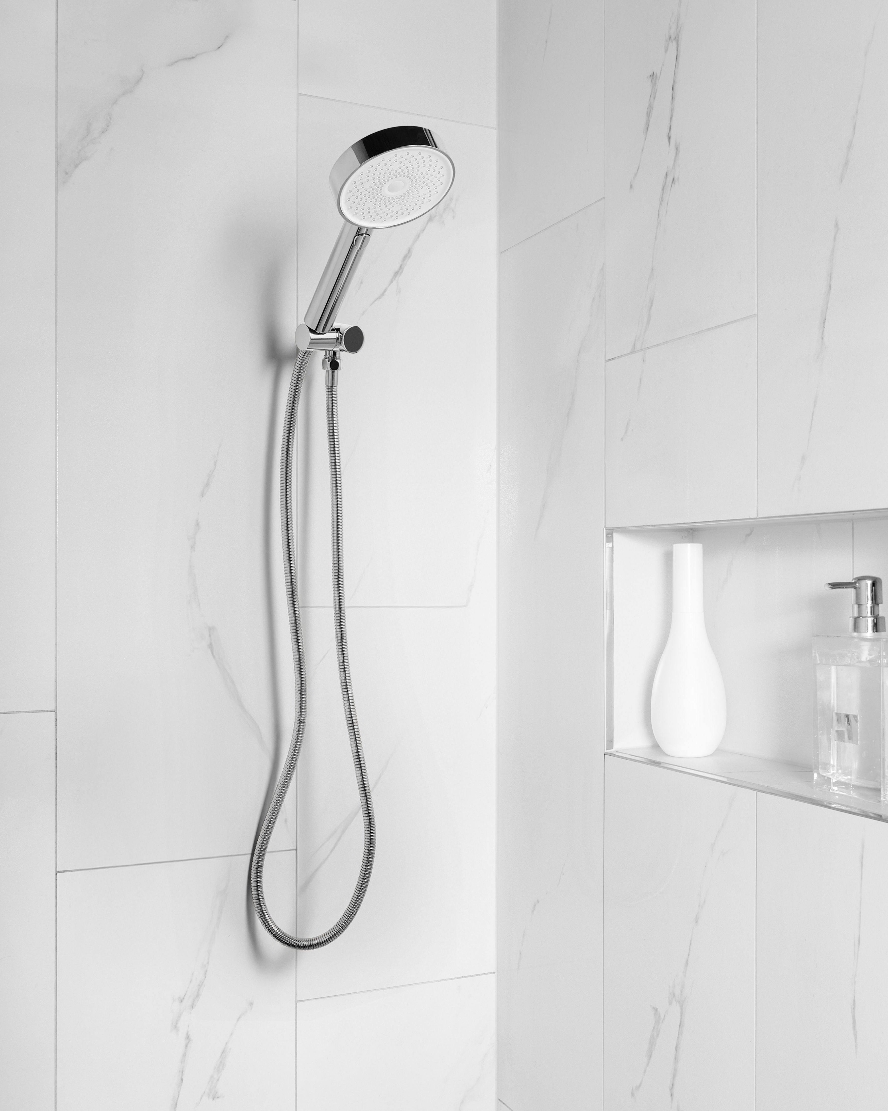 Shower Head and Hose Kit UYUCA 4-function Silver