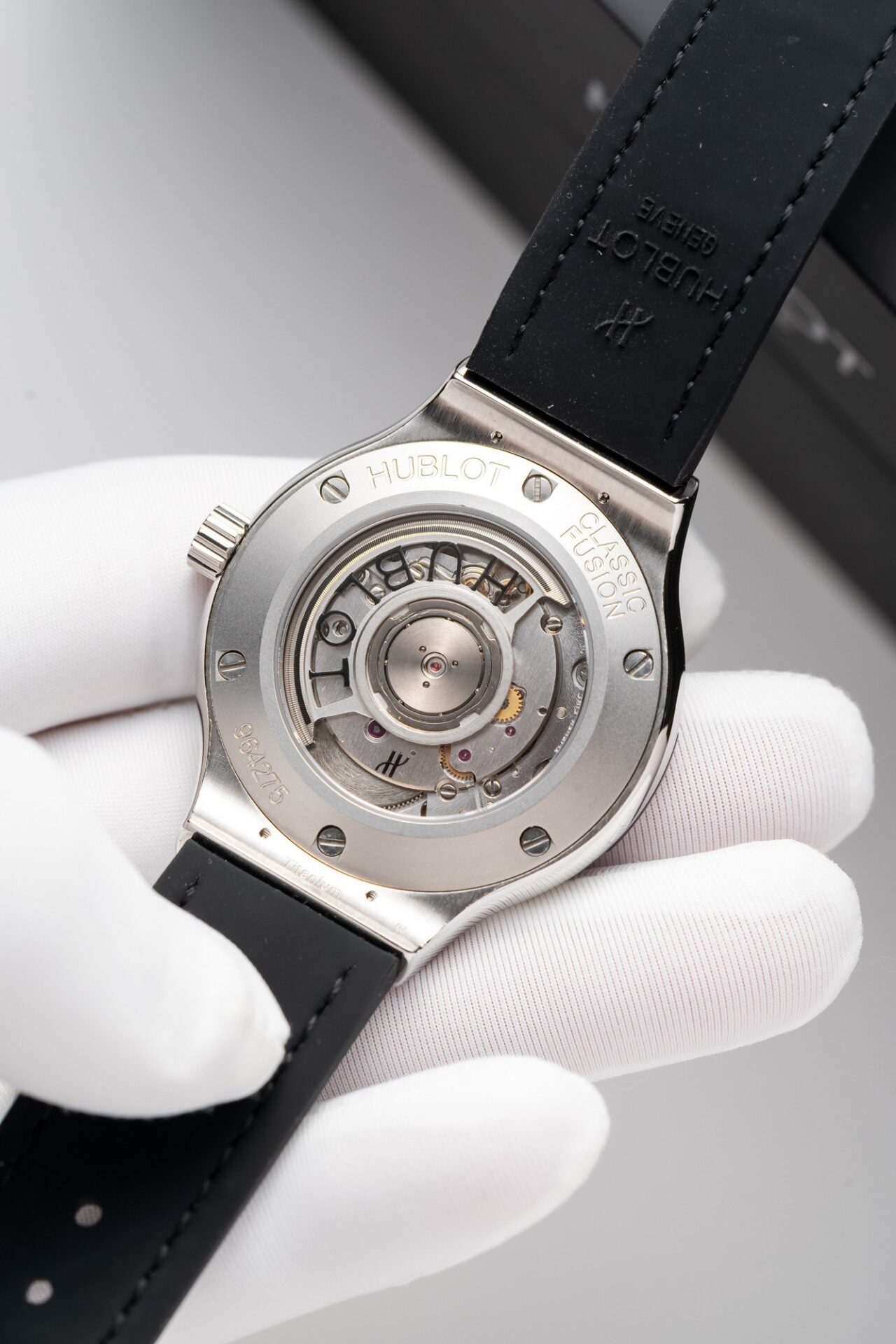 Hublot Classic Fusion Titanium Black Replica Watch  JJF Factory 38mm - Top club