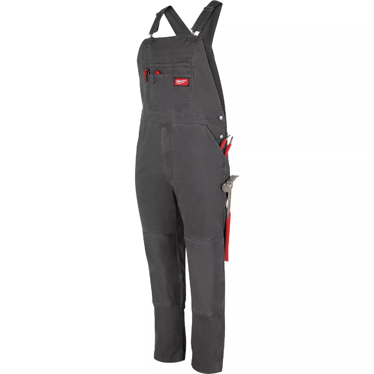 Milwaukee FREEFLEX Men's 30x32 Gray Unlined Bib Overalls