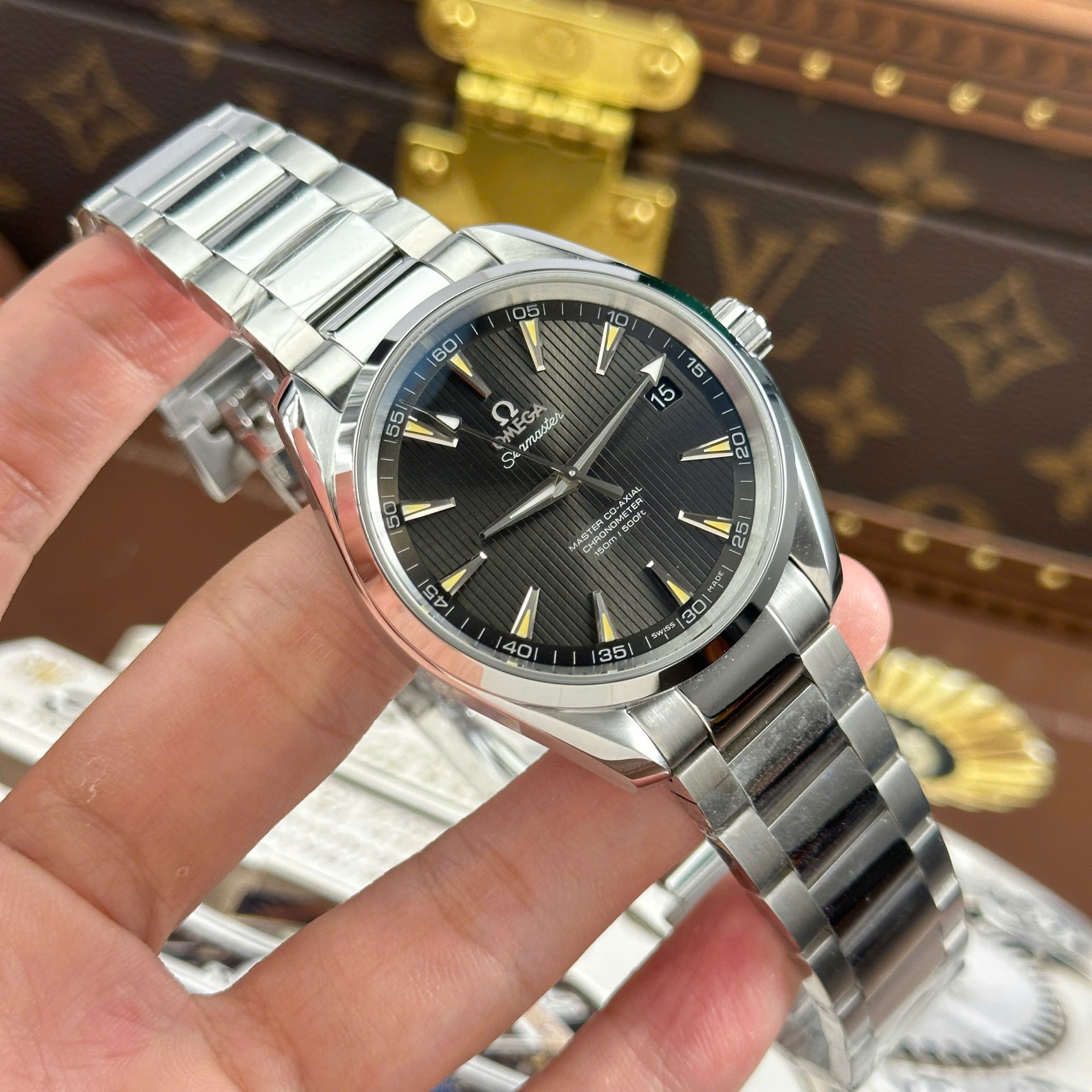 Omega Seamaster Aqua Terra 150M Best Replica Watches Green Dial Metal Wire VS Factory 41mm - Top club