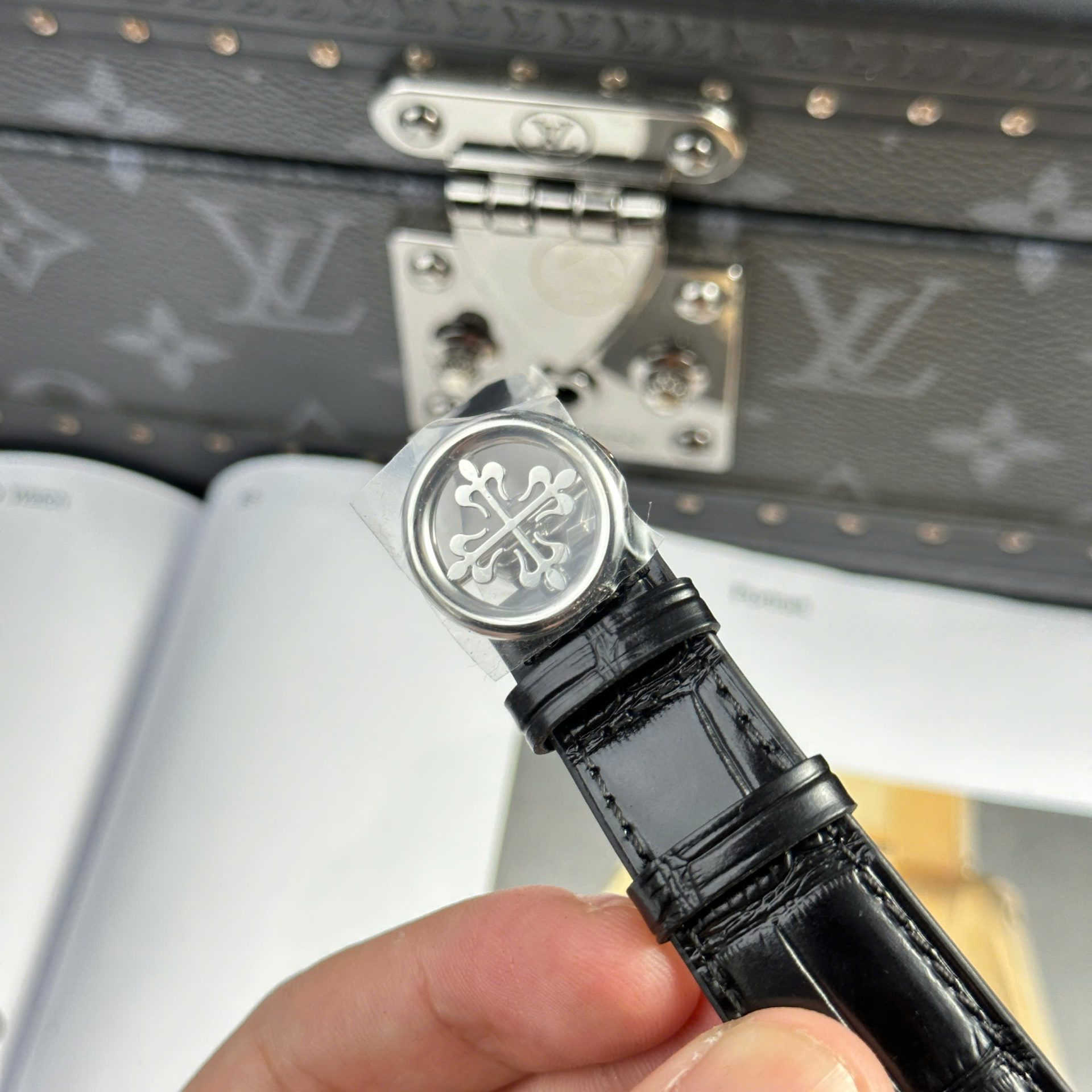 Patek Philippe Complications 5205G Replica Watch Leather Strap 40mm - Top club