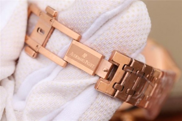 Replica Audemars Piguet Royal Oak Chronograph RG JHF Brown/RG Dial RG Bracelet A7750 - Top club