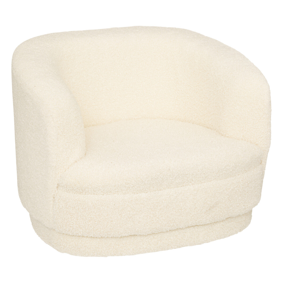 Kids armchair Bouclette, White