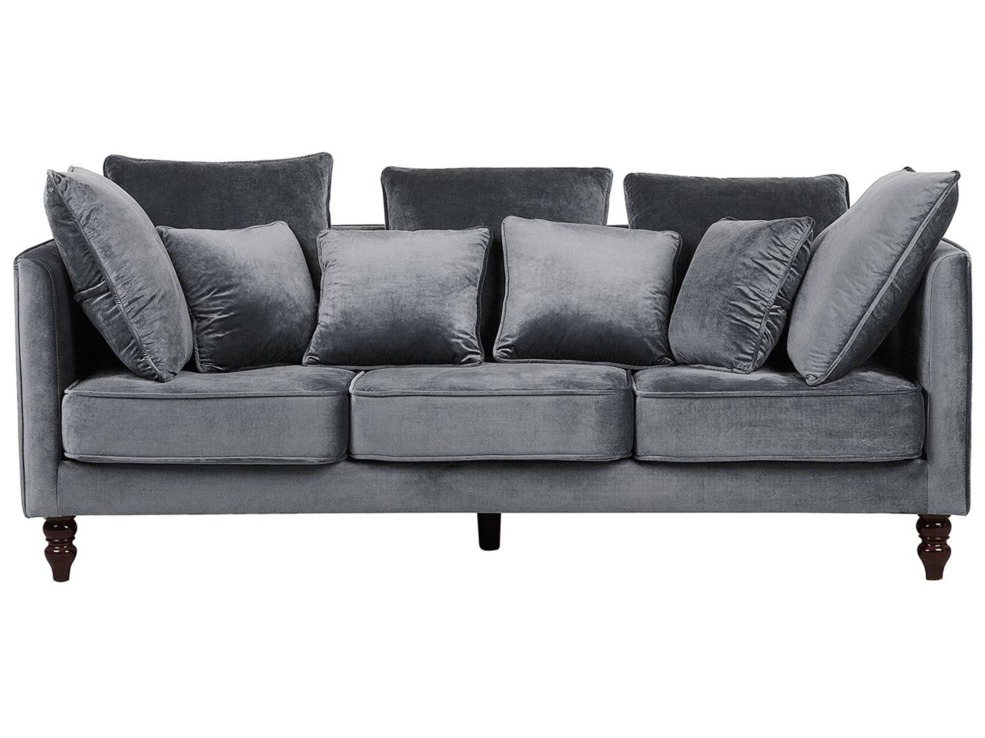 Sofa 3 Seater FENSTAD Velvet Grey