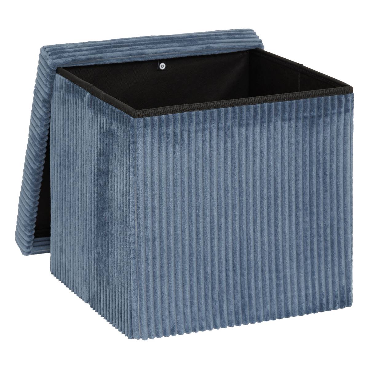 Folding Pouf "Arum" Ink Blue, 38x38 cm