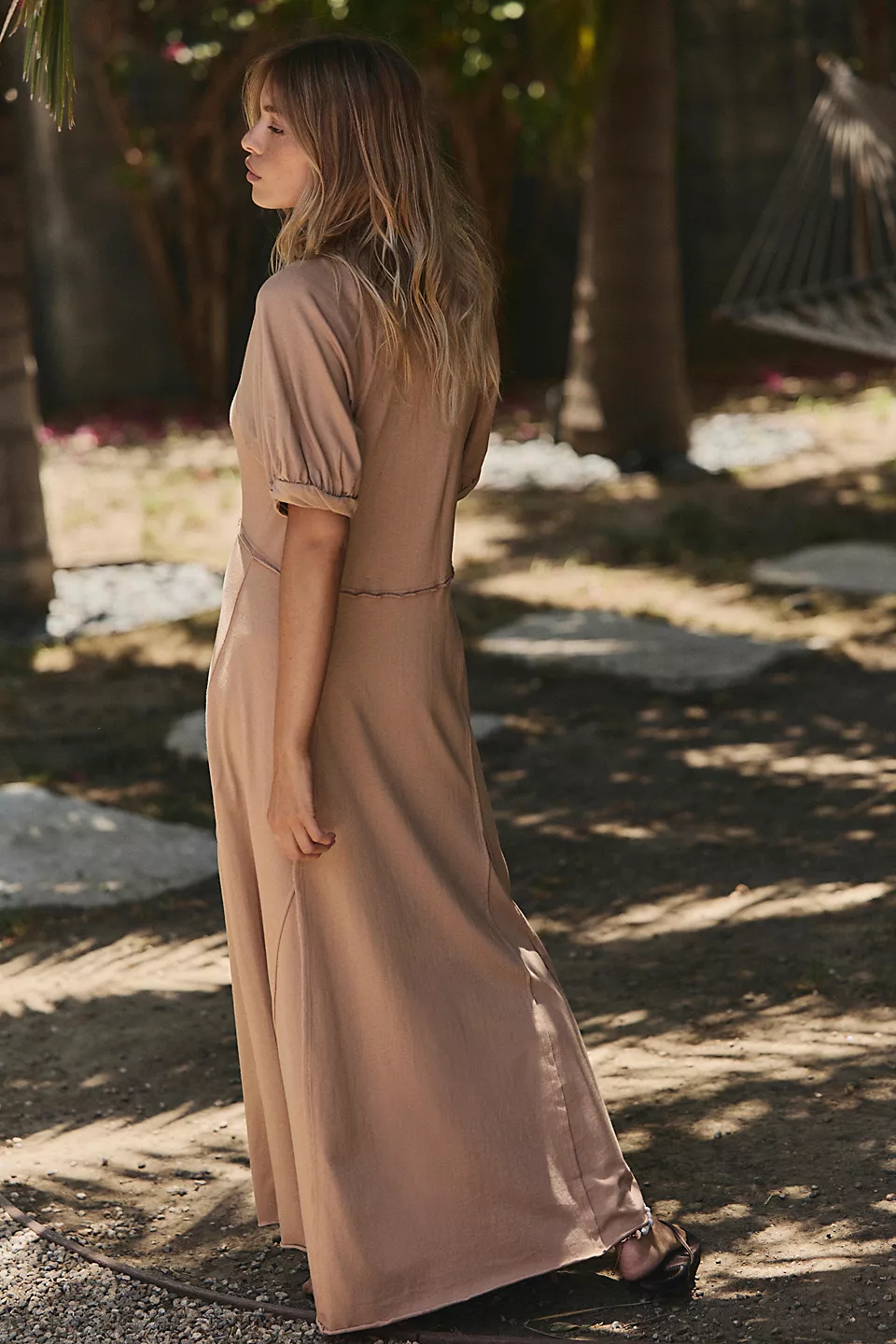 Brentwood Maxi Dress-Cocoa Mousse
