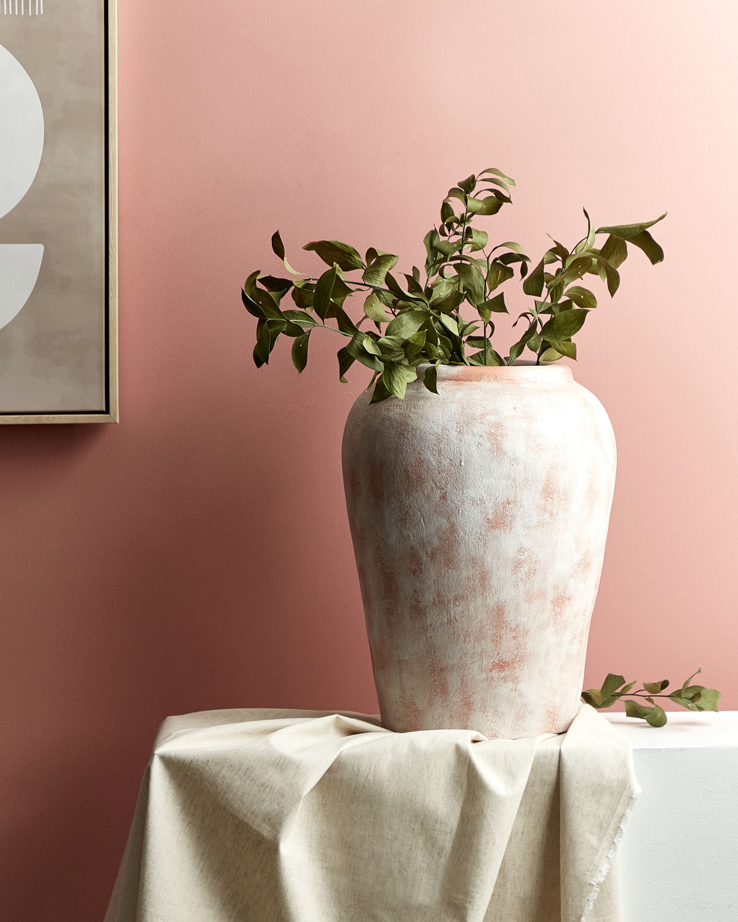 Decorative Vase MIRI Ceramic 42 cm White