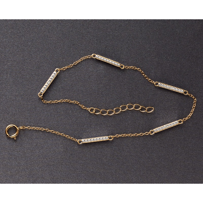Diamond Bar Anklet - MIDNIGHT VELVET CATALOG
