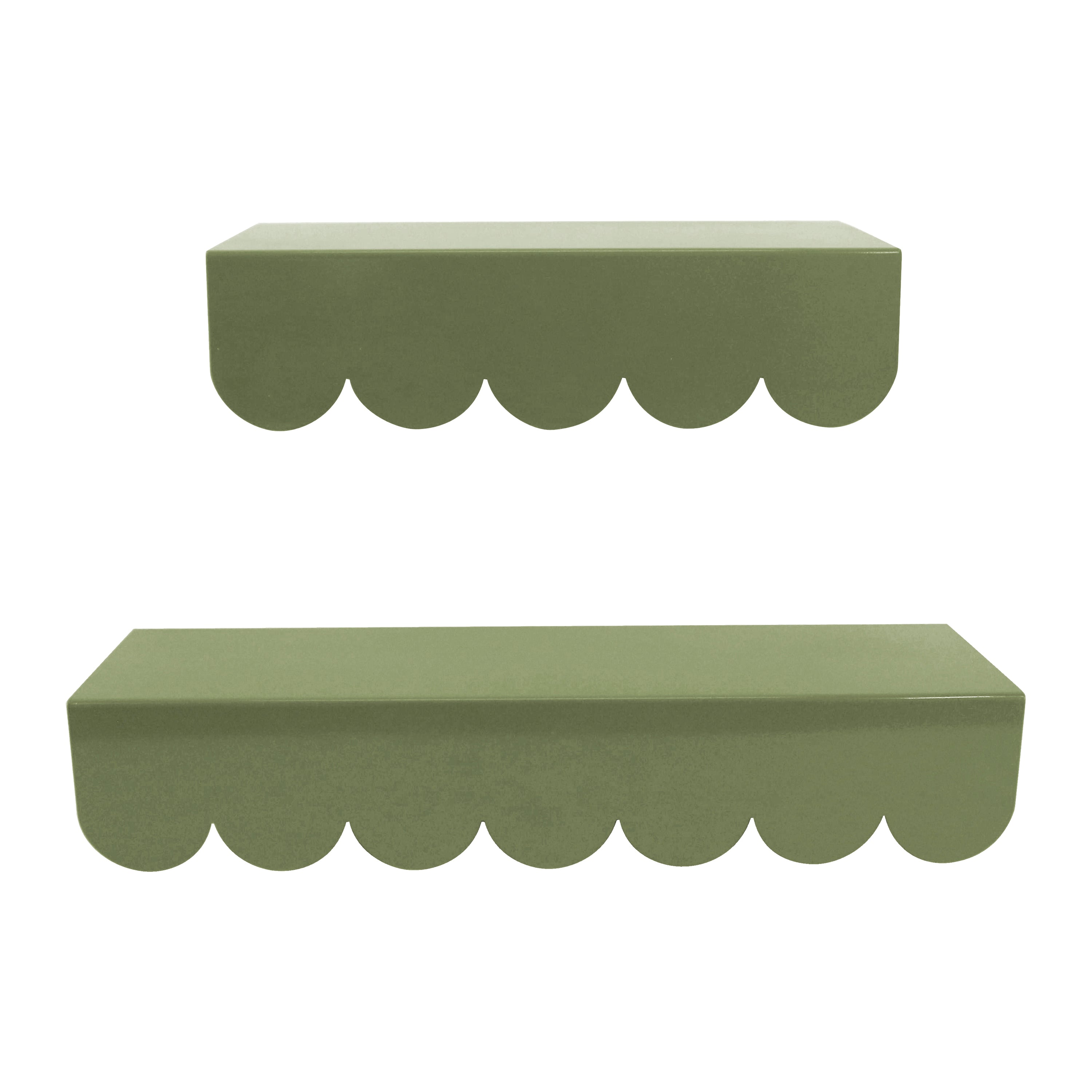 Blokker Dottie Wandplank - Set van 2 - Sage