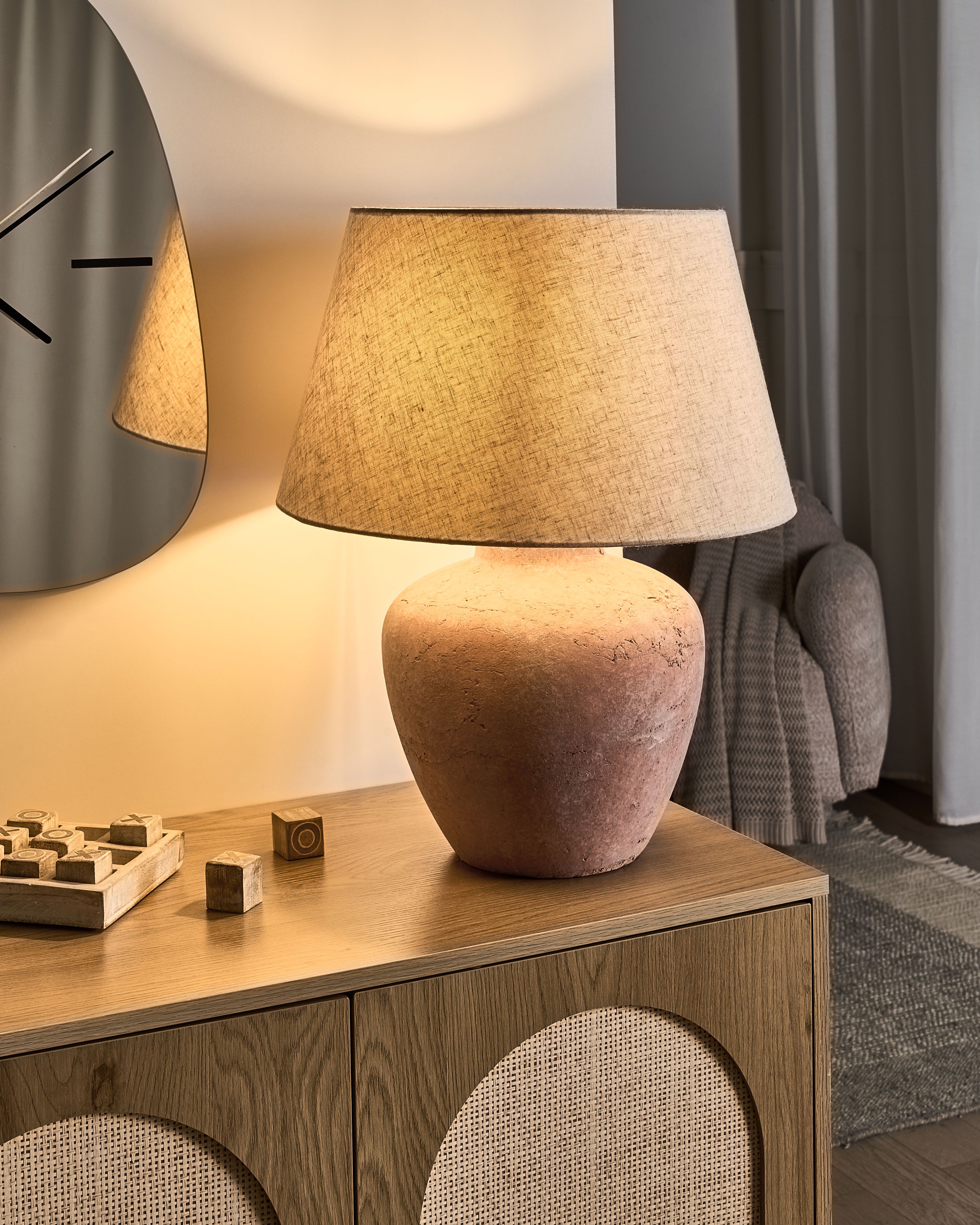 Table Lamp BARTON Ceramic Brown