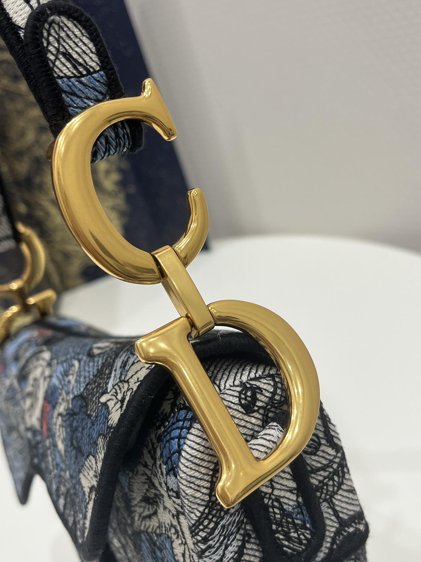 Saddle Bag Denim Multicolor For Women 10in/25.5 cm M0446CRZI_M49E1:1High-quality replica