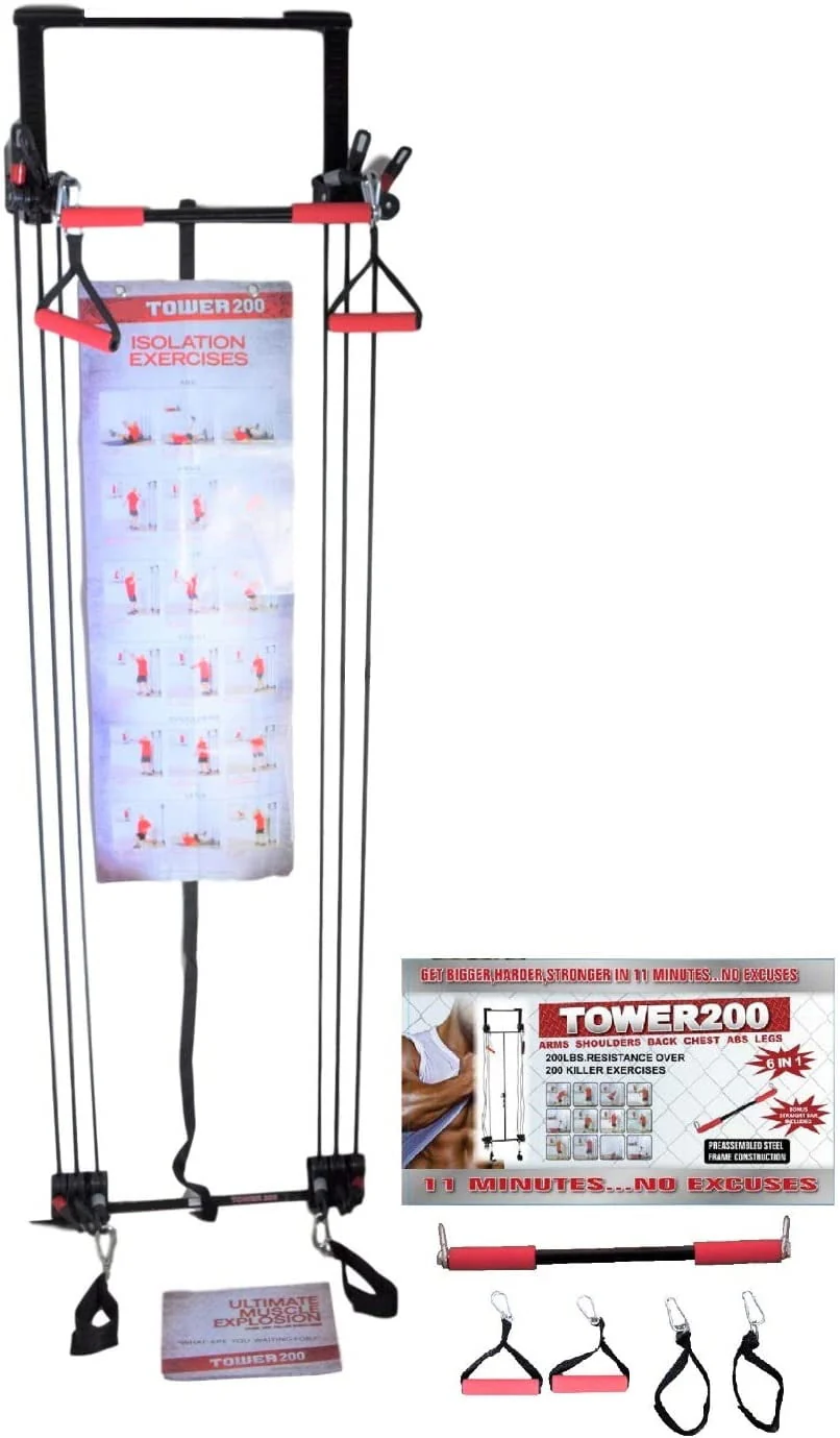 Tower 200 Complete Door Gym Body Workout Fitness - Image 14