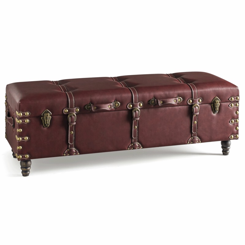 Lee Buckle Storage Bench - MIDNIGHT VELVET CATALOG