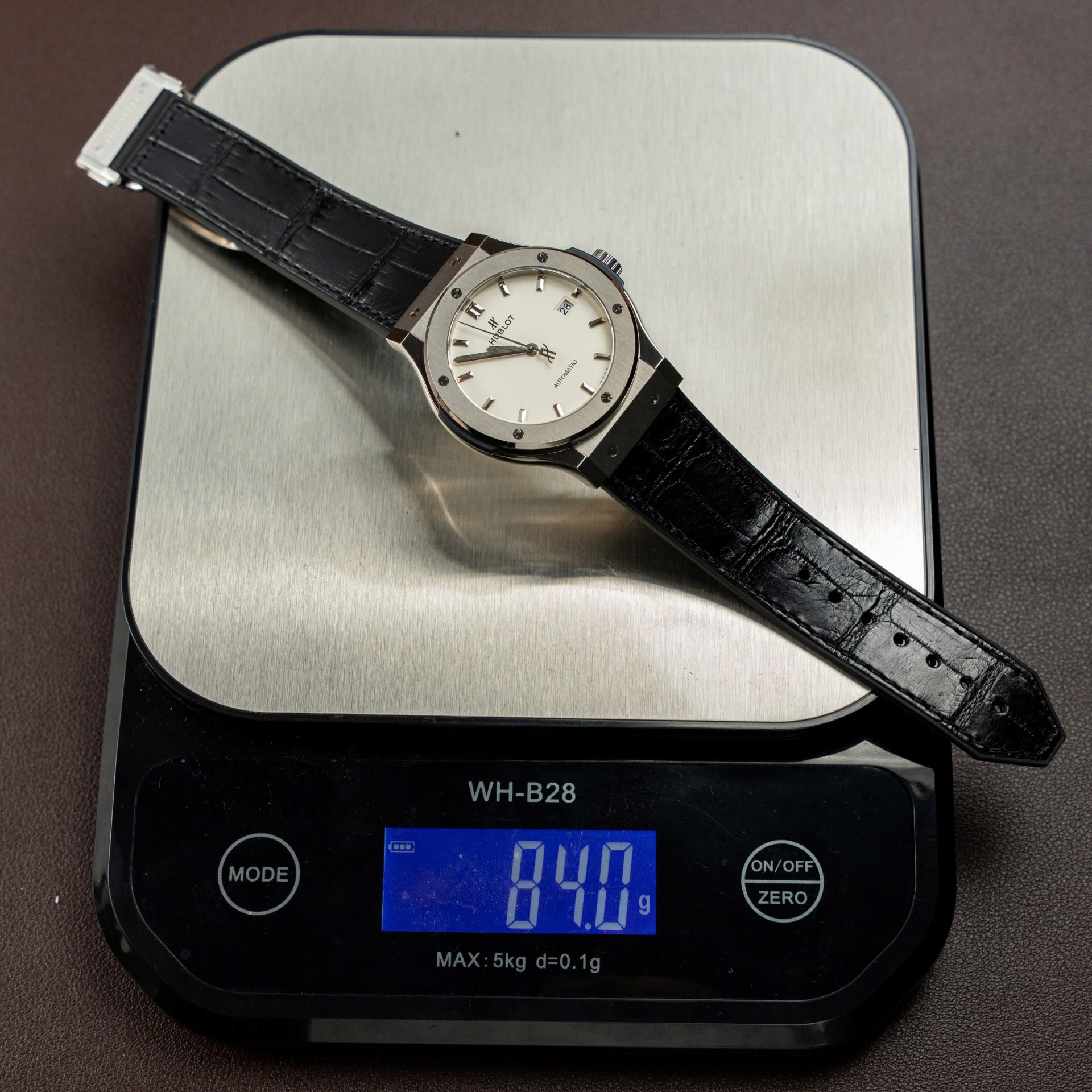 Hublot Classic Fusion Titanium White Dial Replica Watches Movement SW300 Weight 84 Gram 42mm - Top club