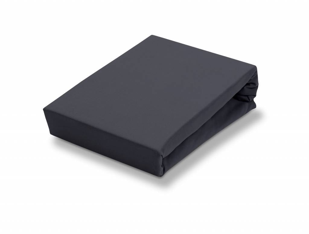 Jersey Supreme Splittopper Hoeslaken Anthracite   180-200 x 200-220 cm