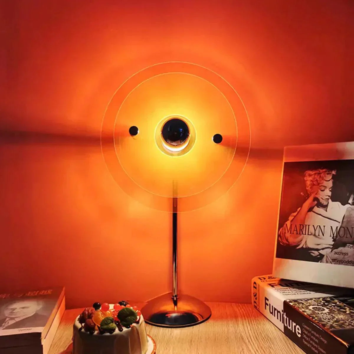 GlowRetro – LED Tafellamp met Kleurverloop en Retro Flair