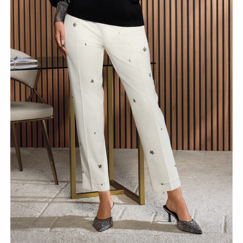Midnight Slim Crepe Pant - MIDNIGHT VELVET CATALOG