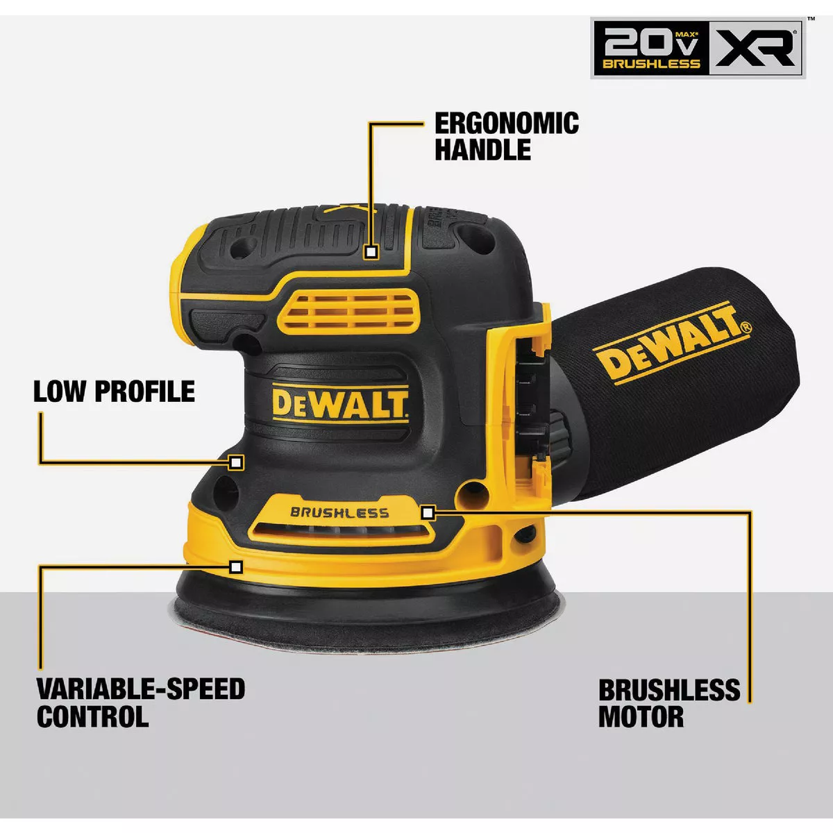 DEWALT 20V MAX XR 3-Tool Brushless Cordless Random Orbital Sander, Oscillating Tool, & Jigsaw Woodworking Combo Kit with 5.0 Ah Battery & Charger