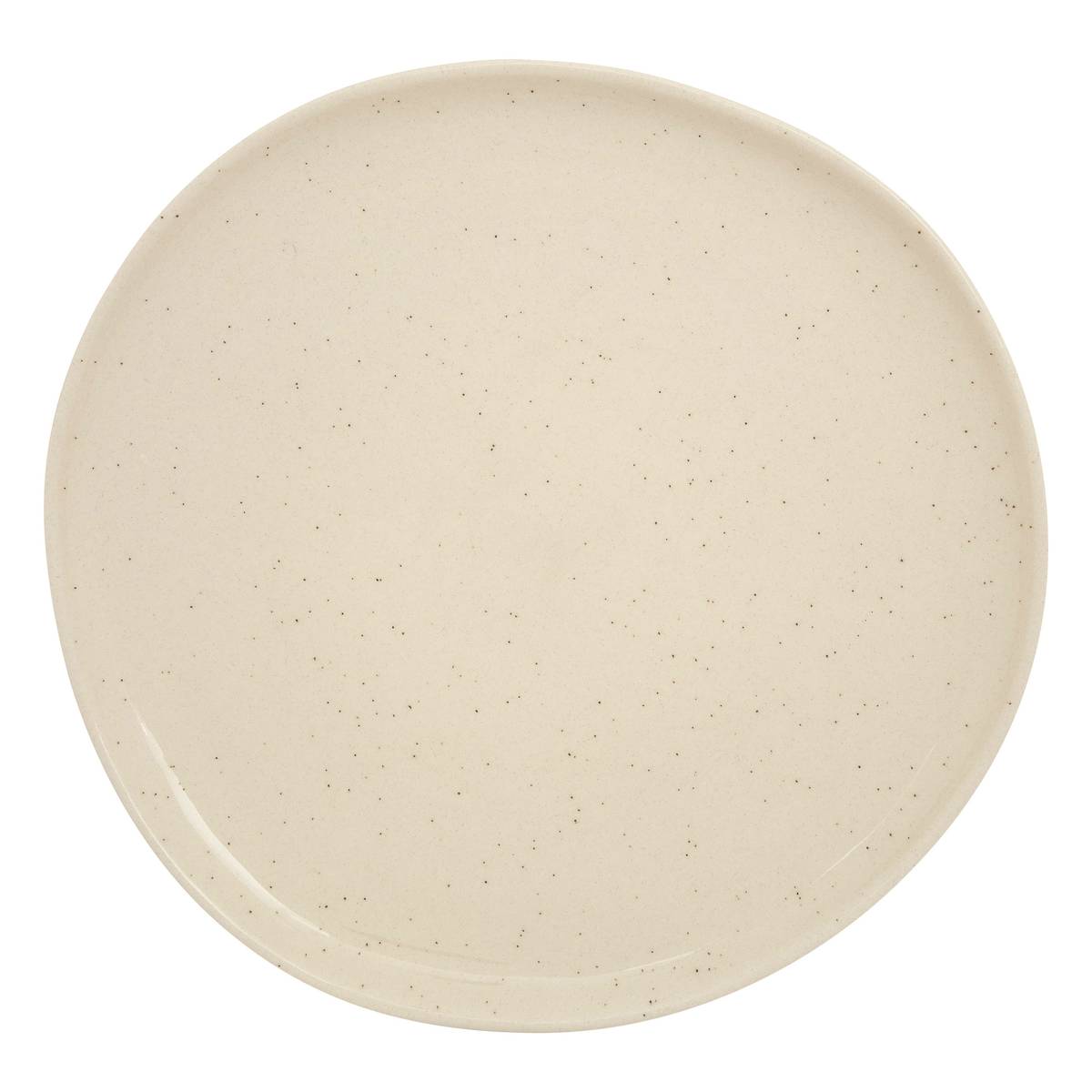 Flat plate "Wonja" Earthenware, D.27 cm, Cream