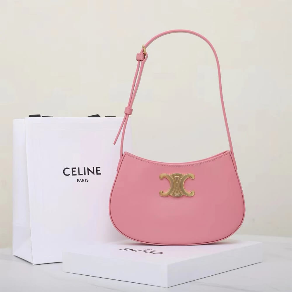 CELINE MEDIUM TILLY BAG in shiny calfskin1:1High-quality replica