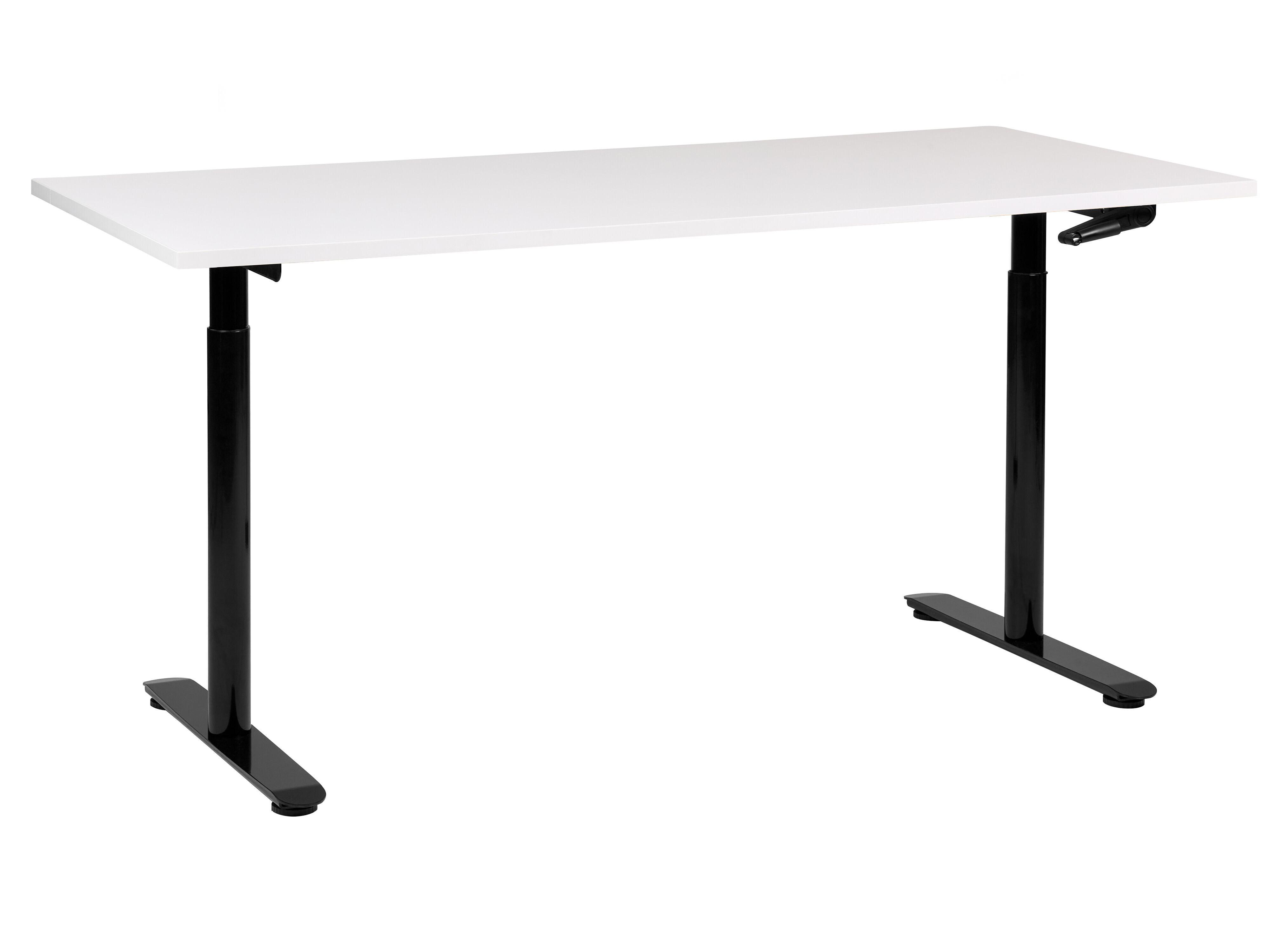 Manual Adjustable Standing Desk DESTINAS White/ Black 160 cm 72 cm