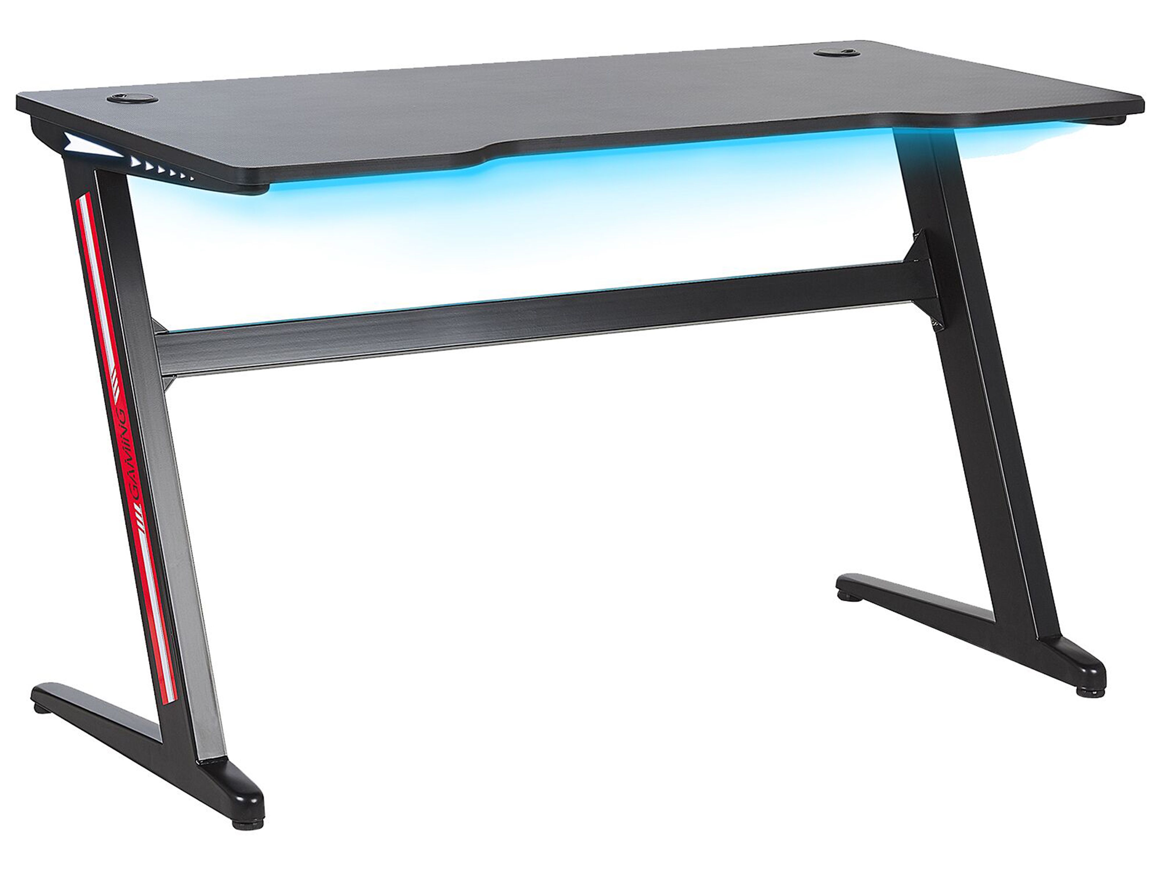 Gaming Desk DARFUR Black 120 cm 60 cm RGB LED