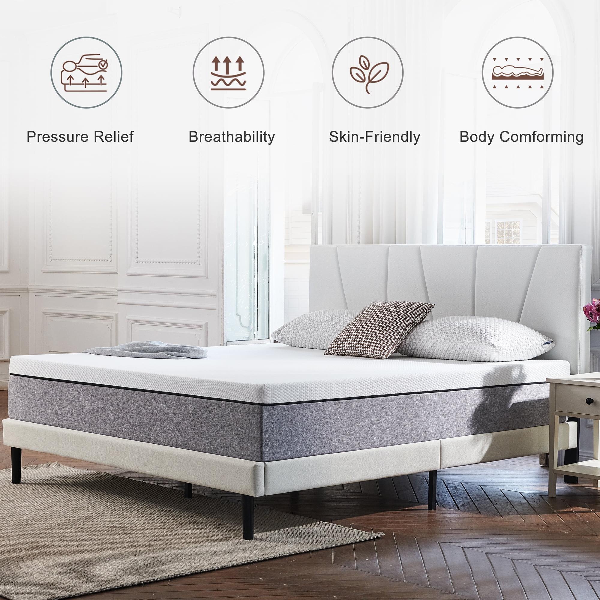 Full Size Mattress, JIAVA 12" Full Memory Foam Mattress in a Box - Image 3