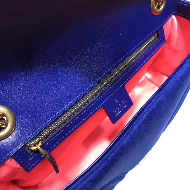 Replica Gucci Gg Marmont Velvet Shoulder Bag 4434971:1High-quality replica