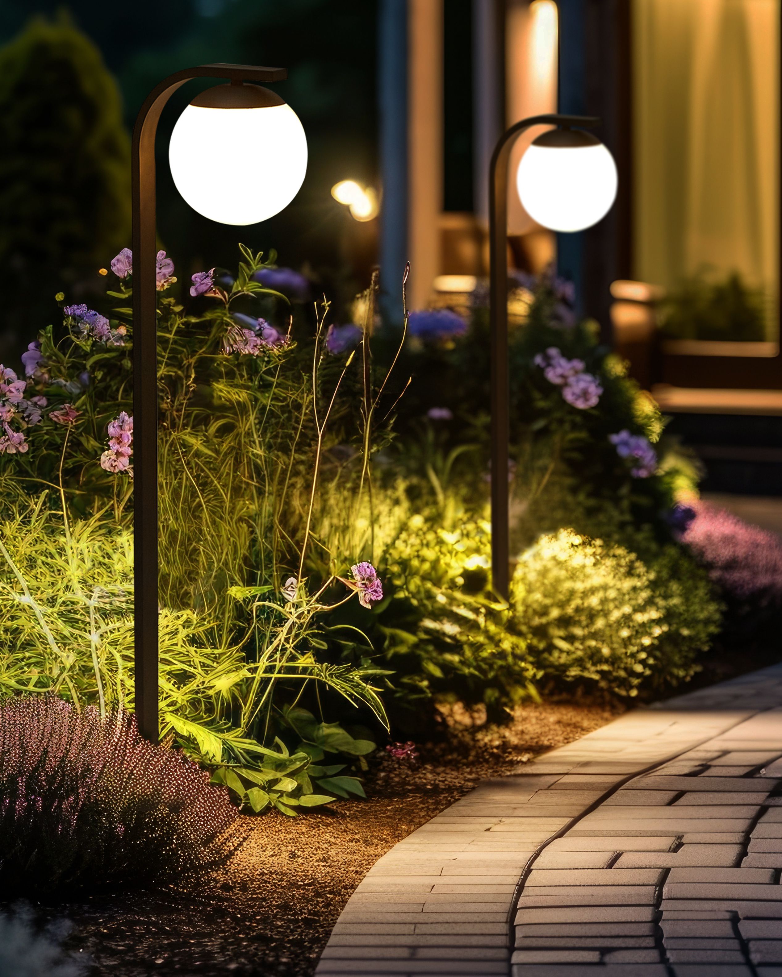 Outdoor Bollard Lamp KULSI Black