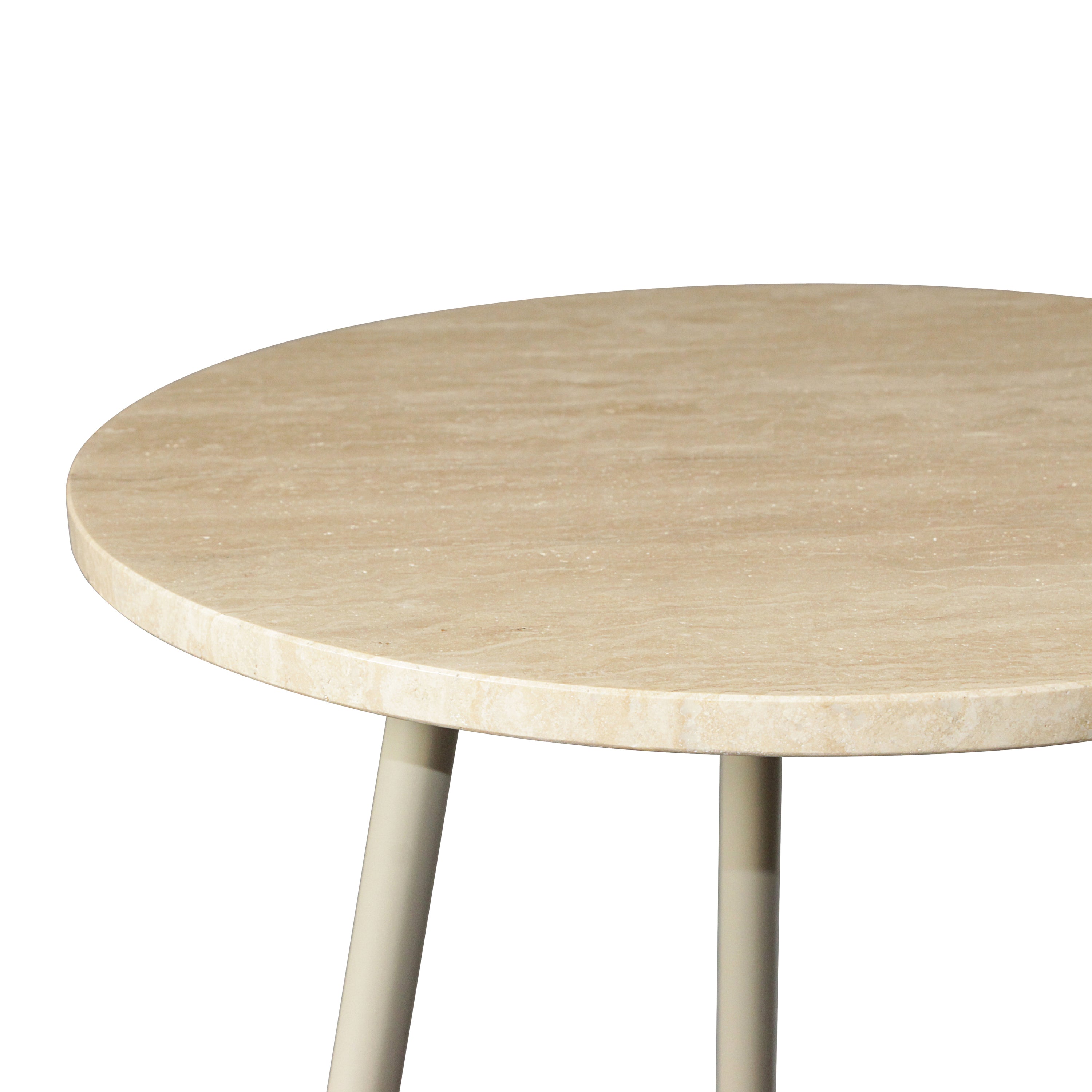 Blokker Vein Bijzettafel H 51 x Ø 45 cm - Naturel