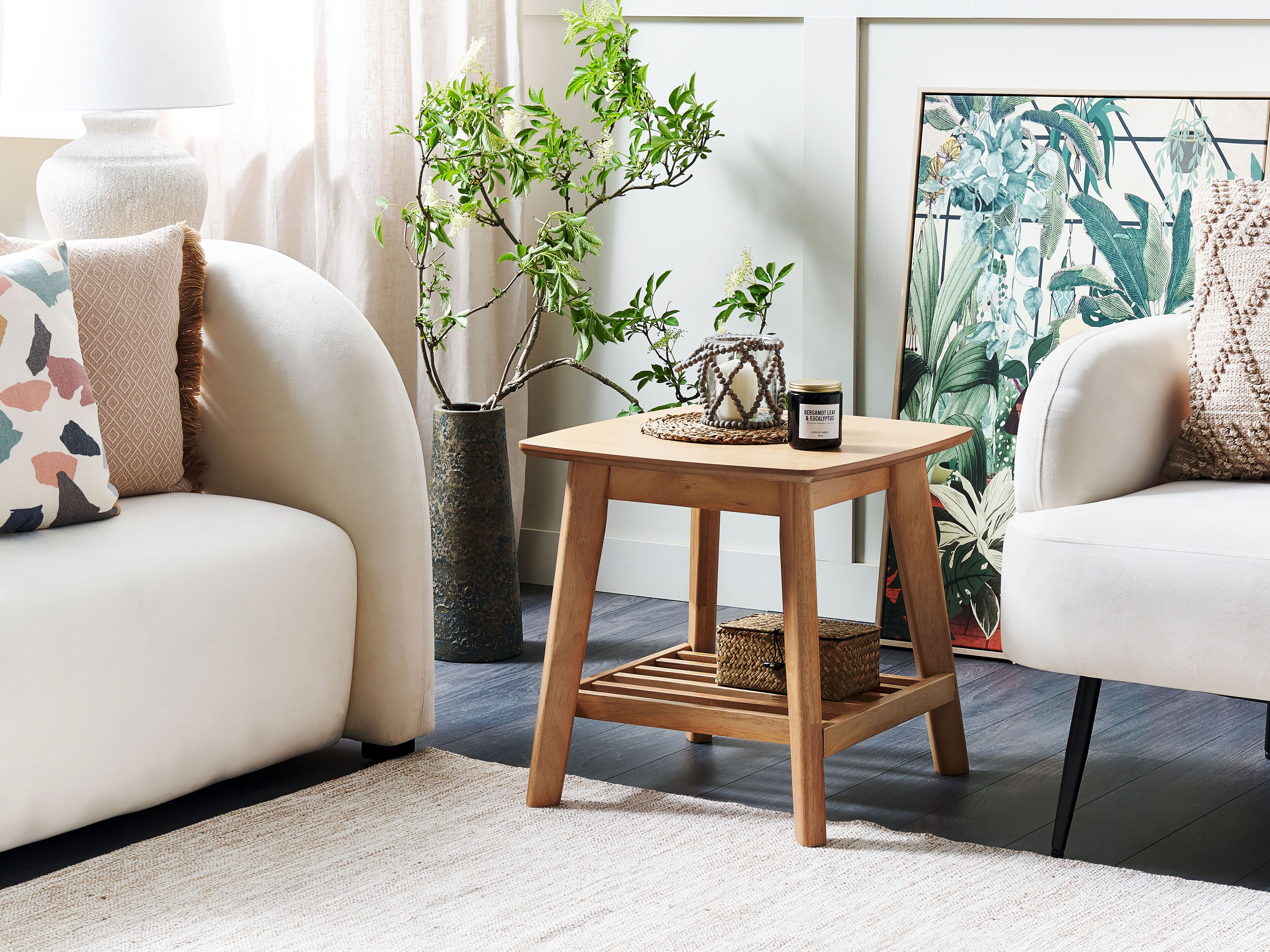 Side Table TULARE Wood Light Brown