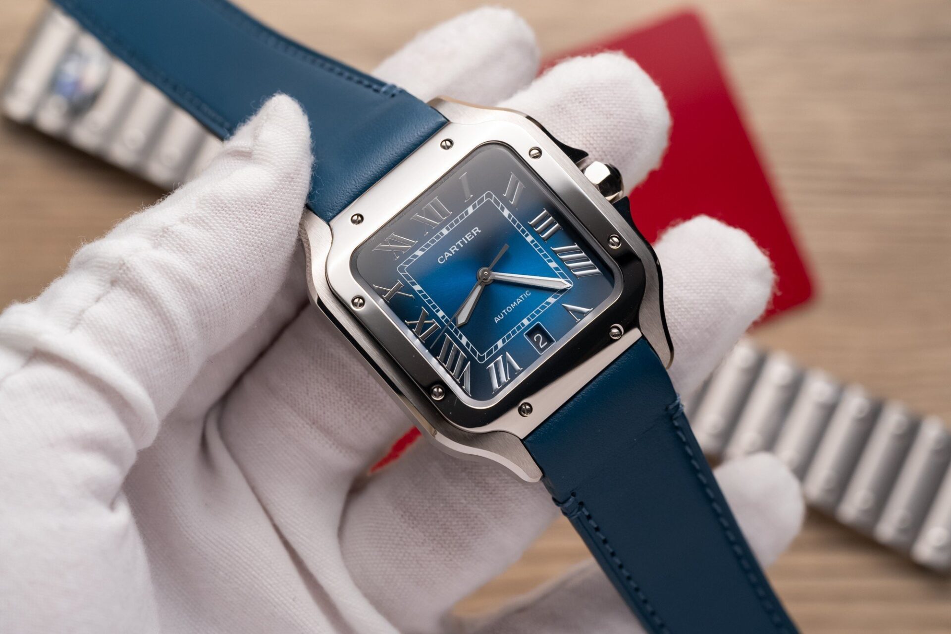 Cartier Santos De Cartier WSSA0013 Replica Wath Blue Dial BV Factory 39.8mm - Top club